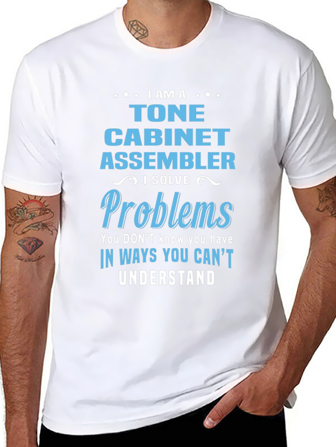 Tone Cabinet Assembler T-Shirt: I Solve Problems