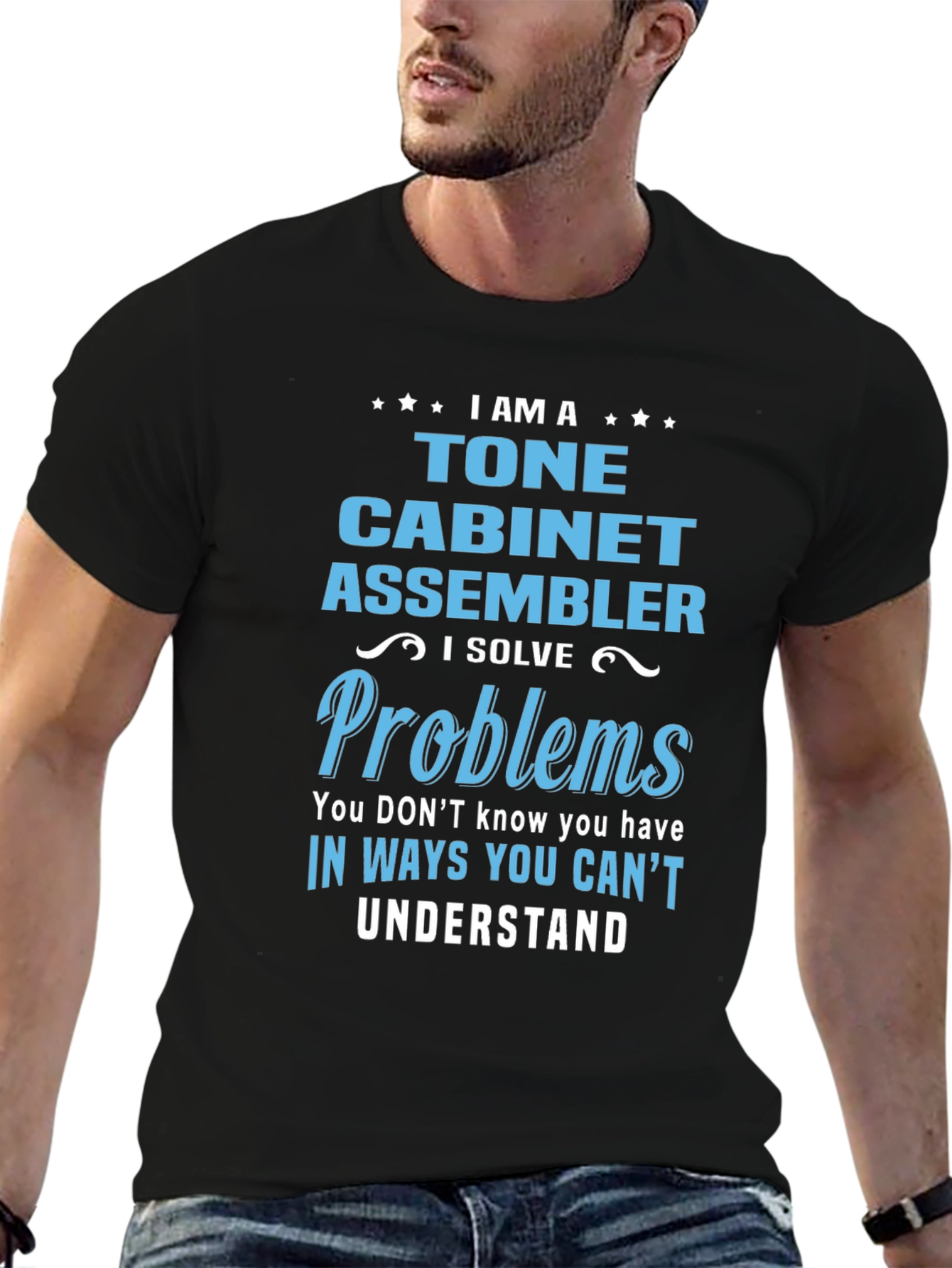 Tone Cabinet Assembler T-Shirt: I Solve Problems