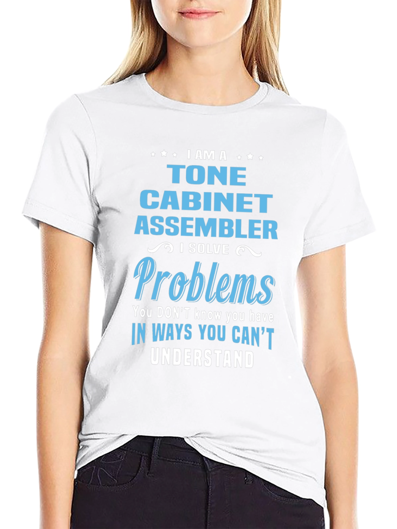 Tone Cabinet Assembler T-Shirt: I Solve Problems