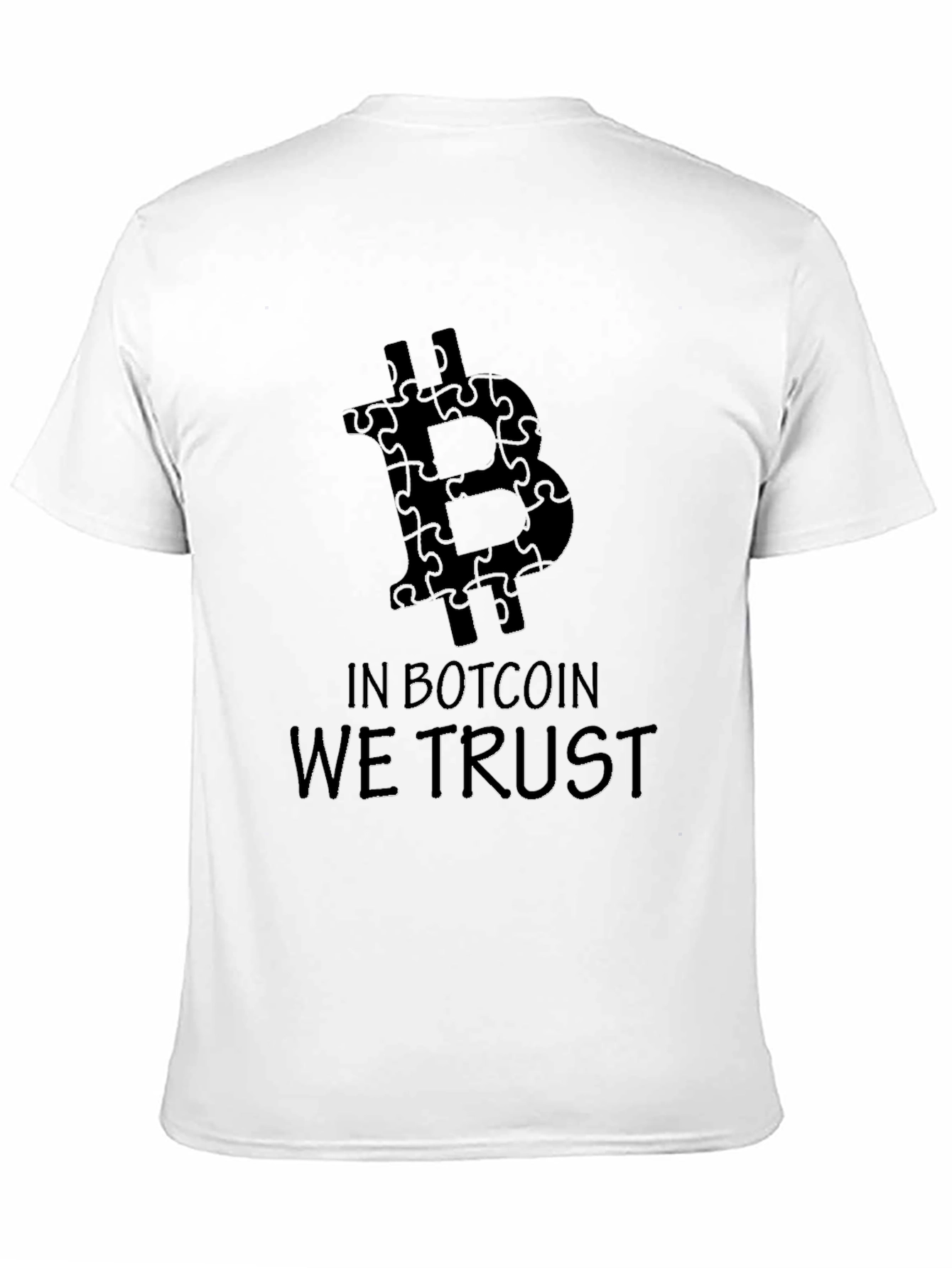 Bitcoin Puzzle Tee - In Botcoin We Trust