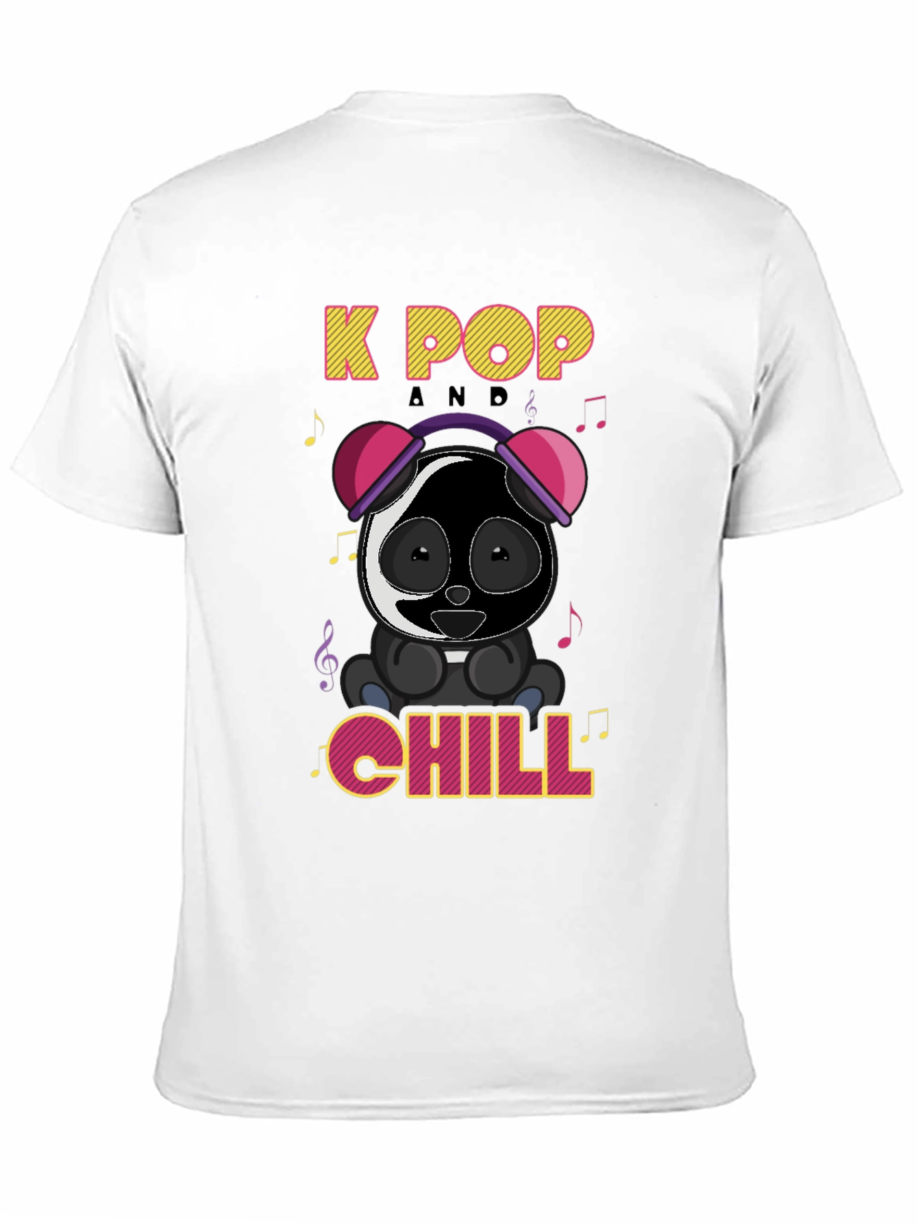 K-Pop Panda Chill Graphic T-Shirt