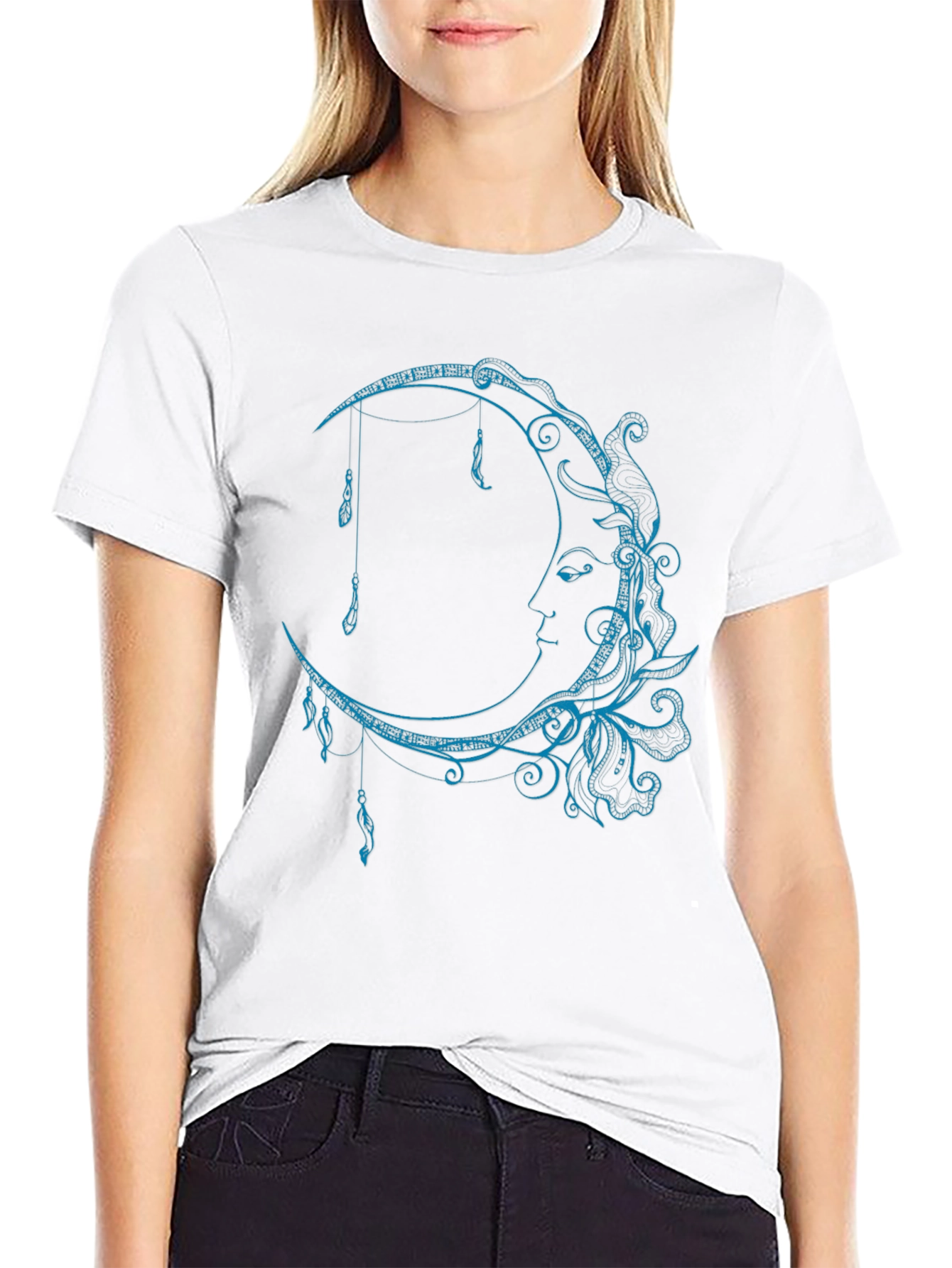 Mystic Moon Graphic Tee - Celestial Style