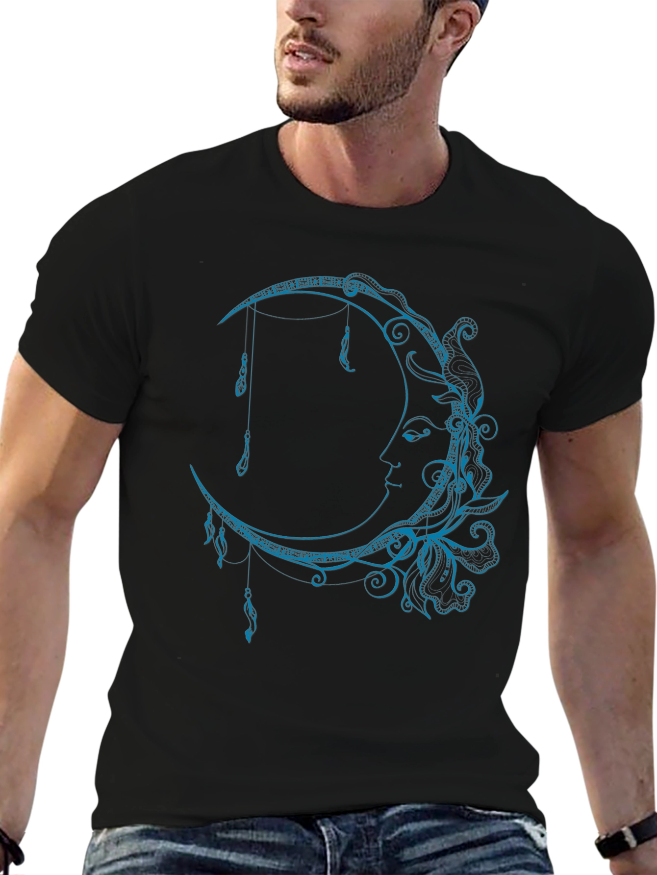 Mystic Moon Graphic Tee - Celestial Style