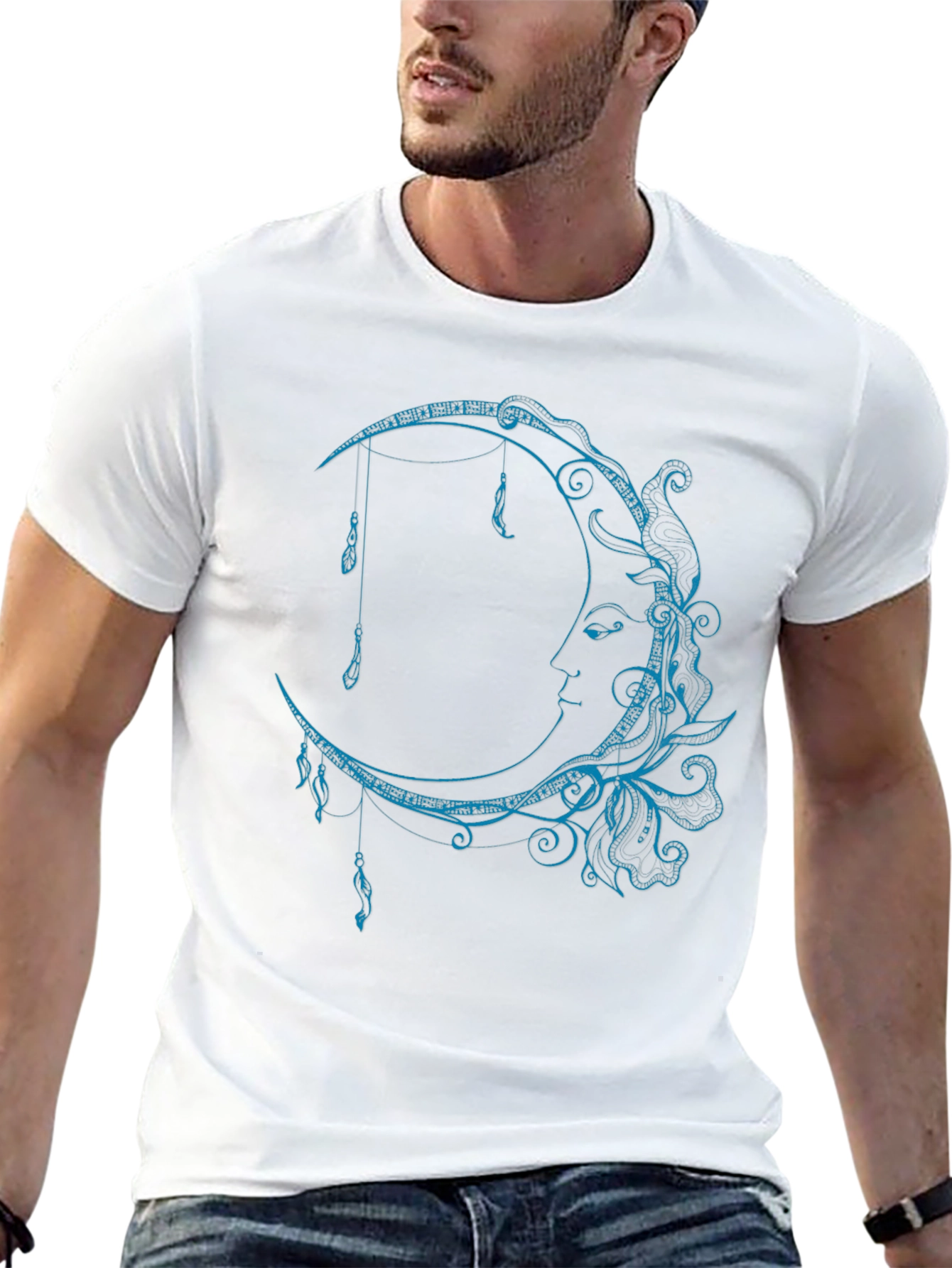 Mystic Moon Graphic Tee - Celestial Style