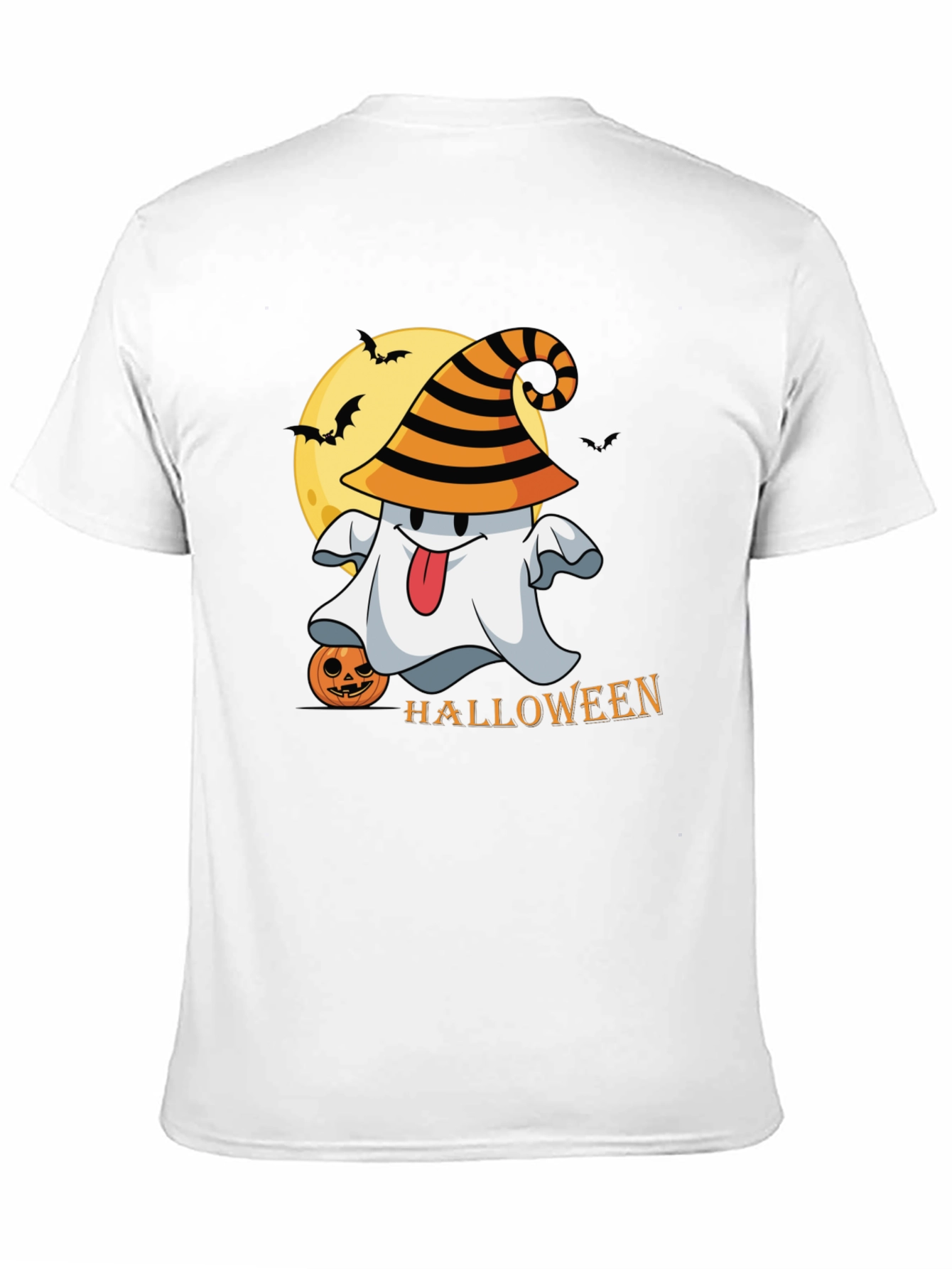 Halloween Ghost Graphic Tee - Spooky Season