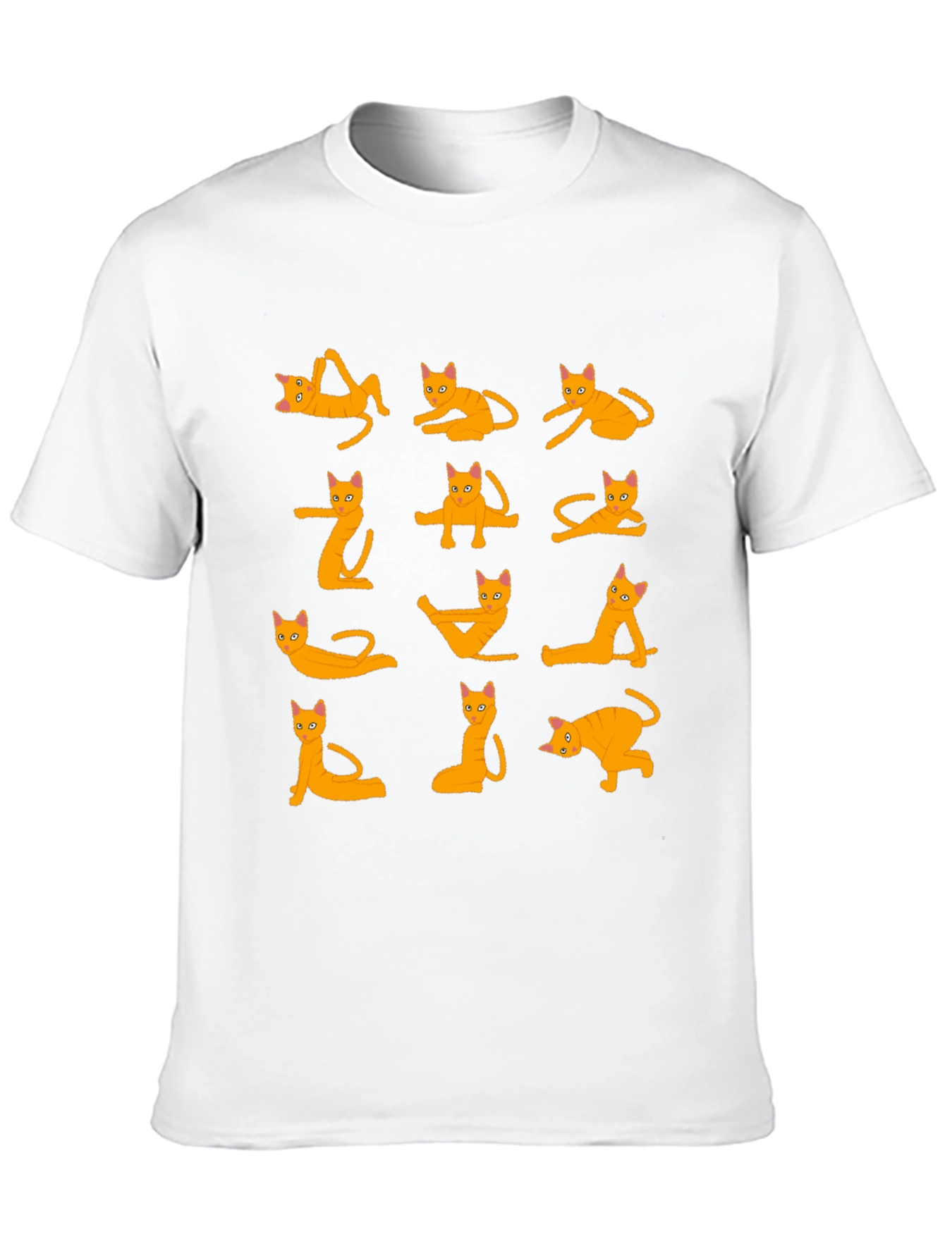 Yoga Cat Black T-Shirt