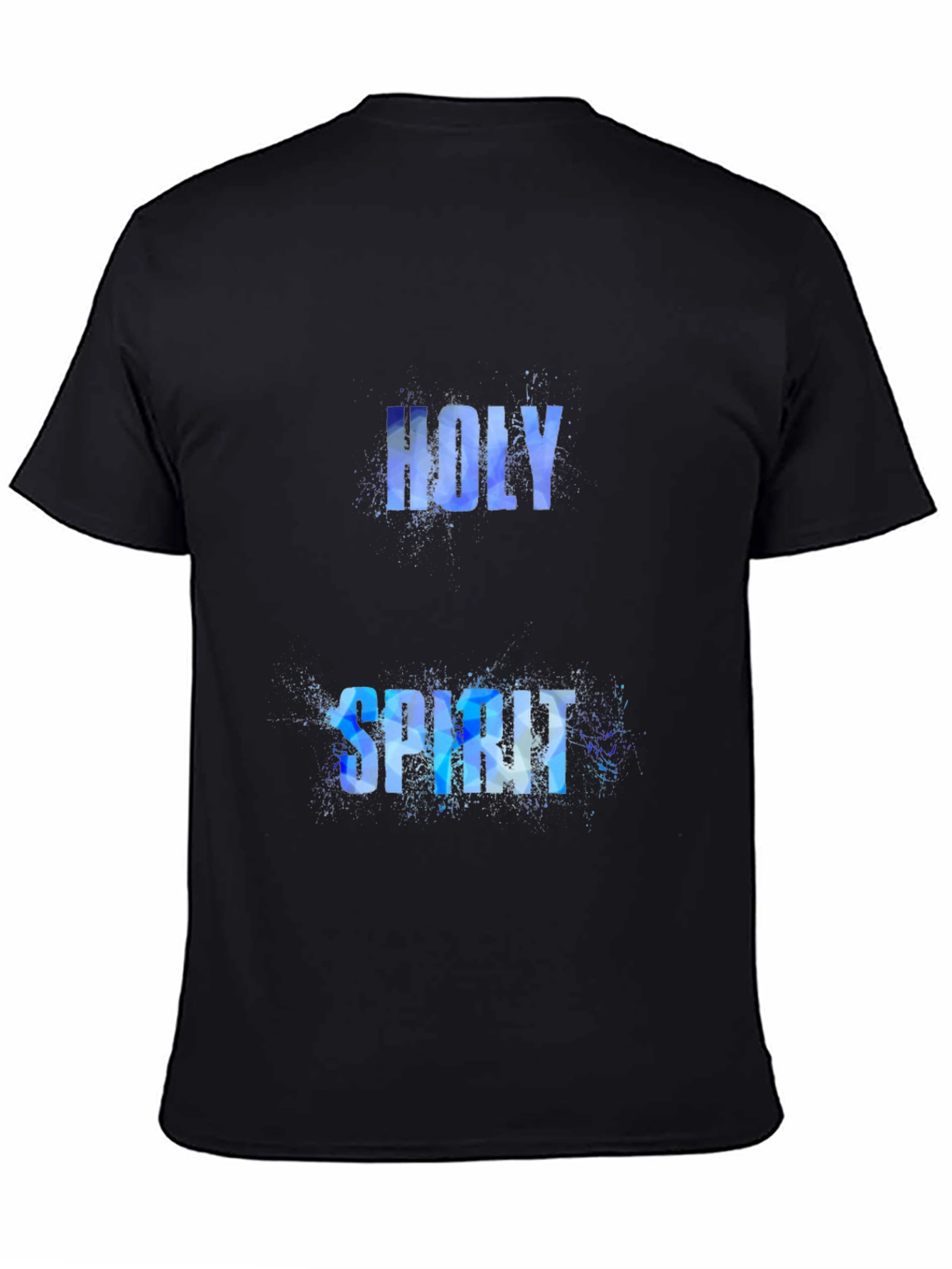 Holy Spirit Graphic Print Black T-Shirt