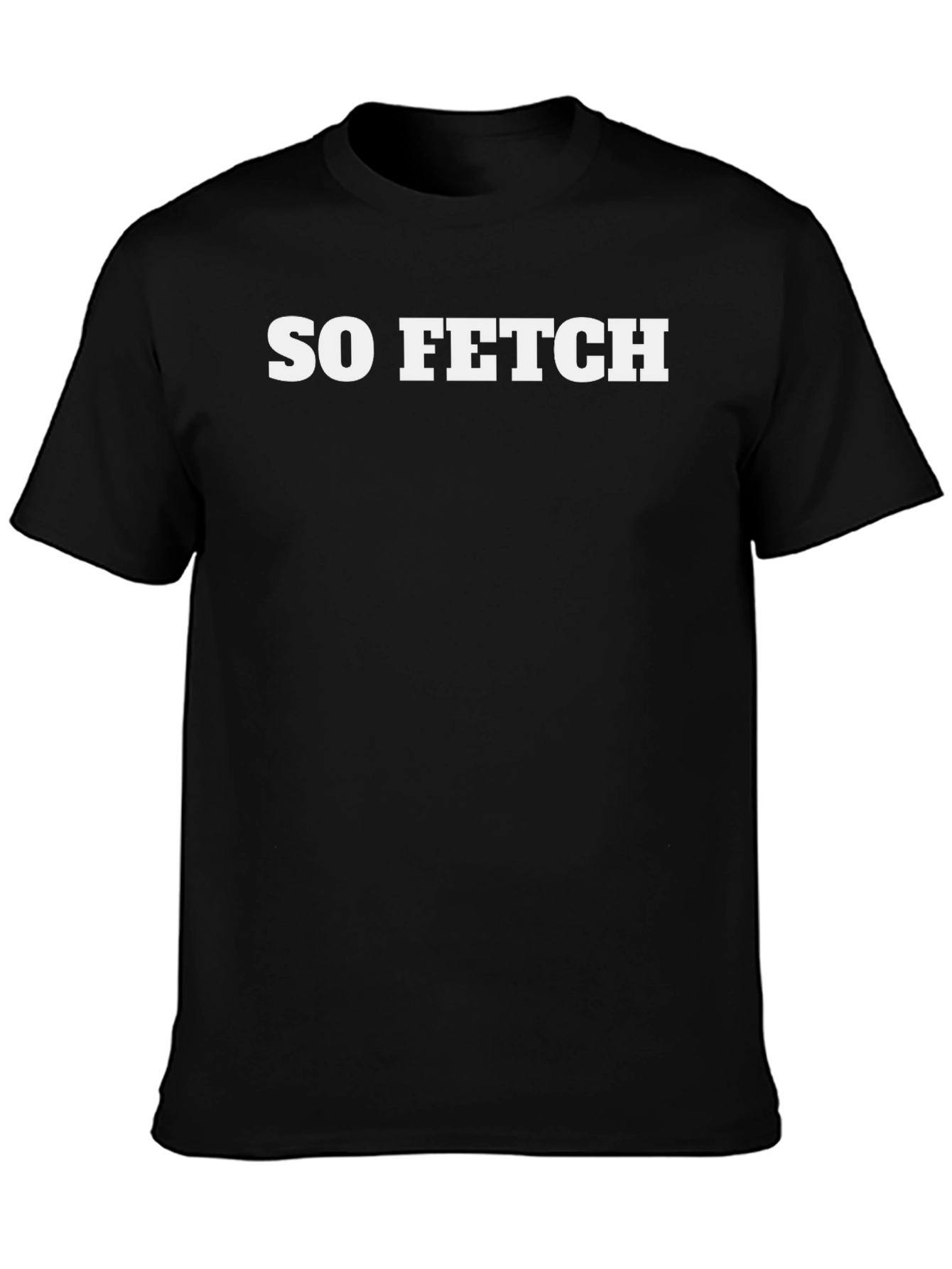 So Fetch Graphic Tee - Black Cotton T-Shirt