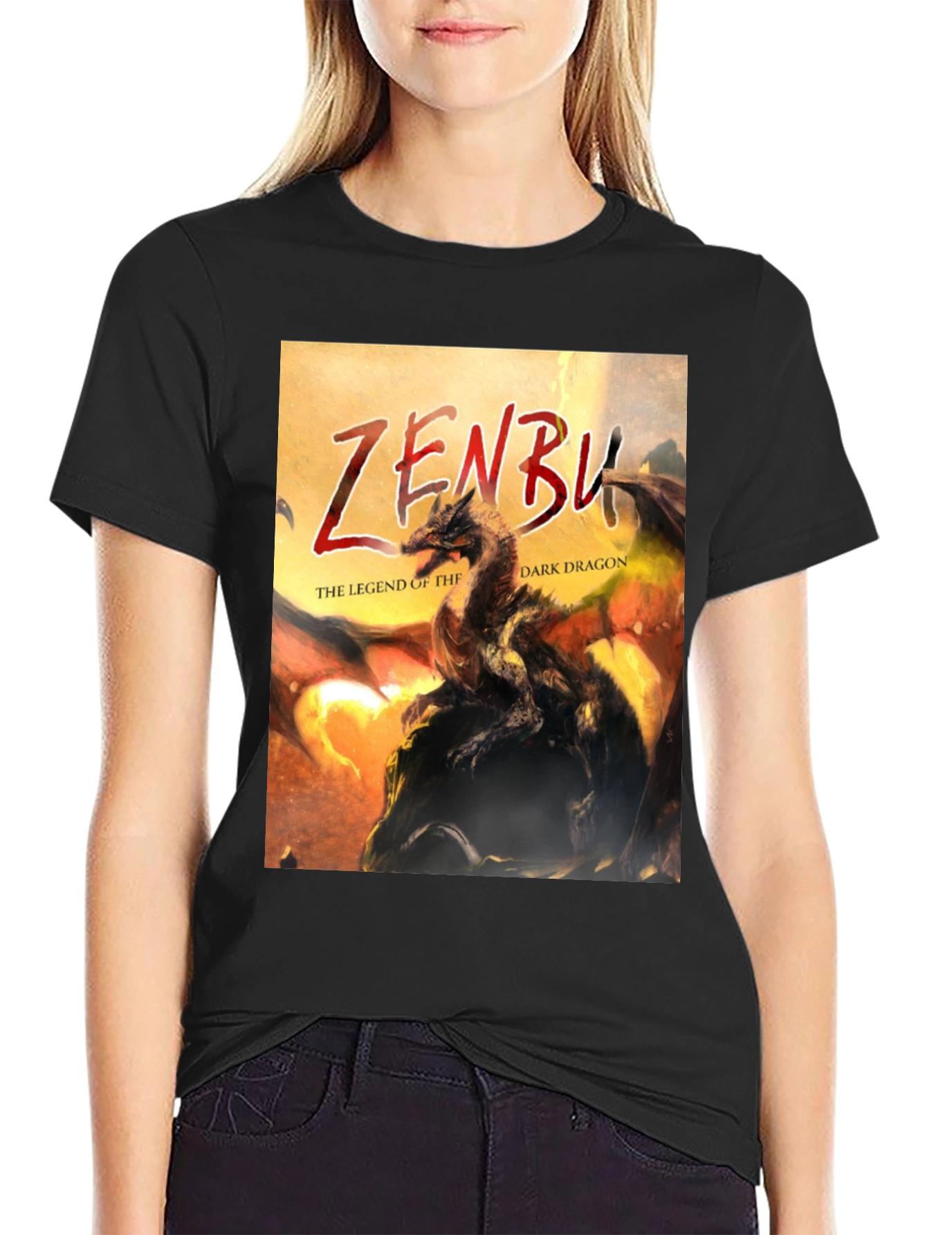 Zenbu Dark Dragon Legend Graphic T-Shirt