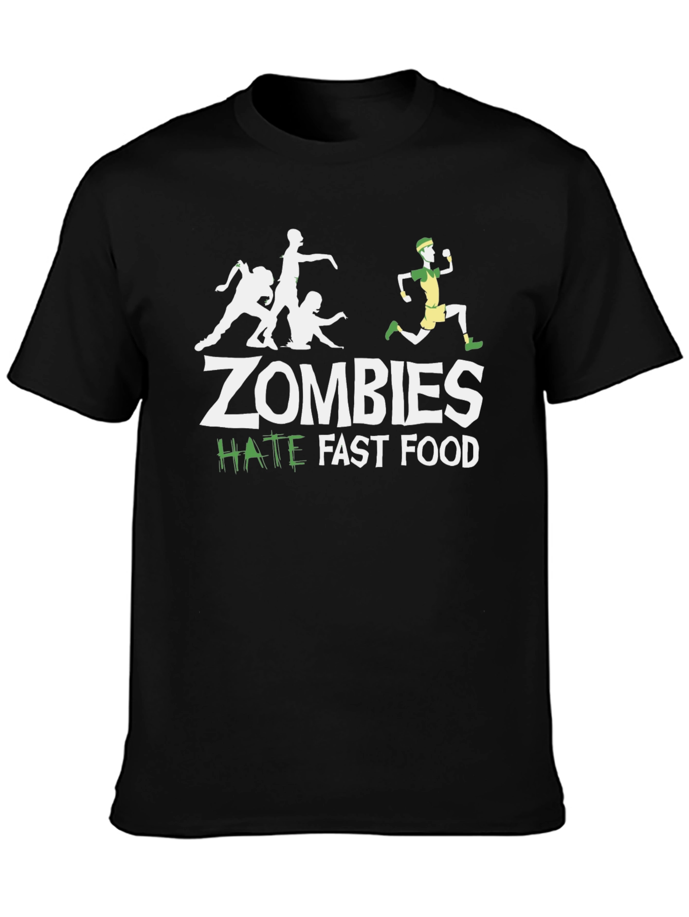Zombies Hate Fast Food Graphic Tee