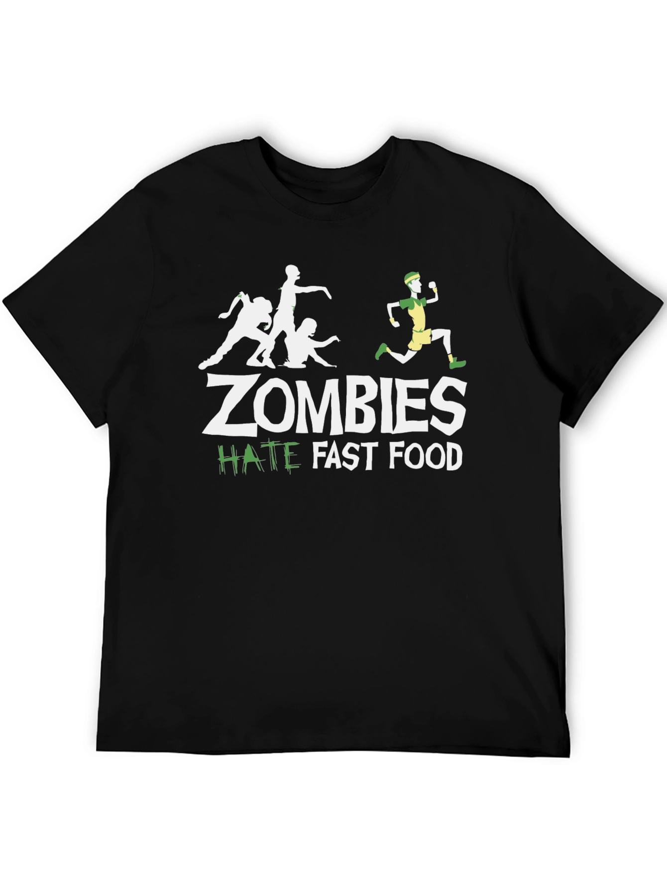Zombies Hate Fast Food Graphic Tee