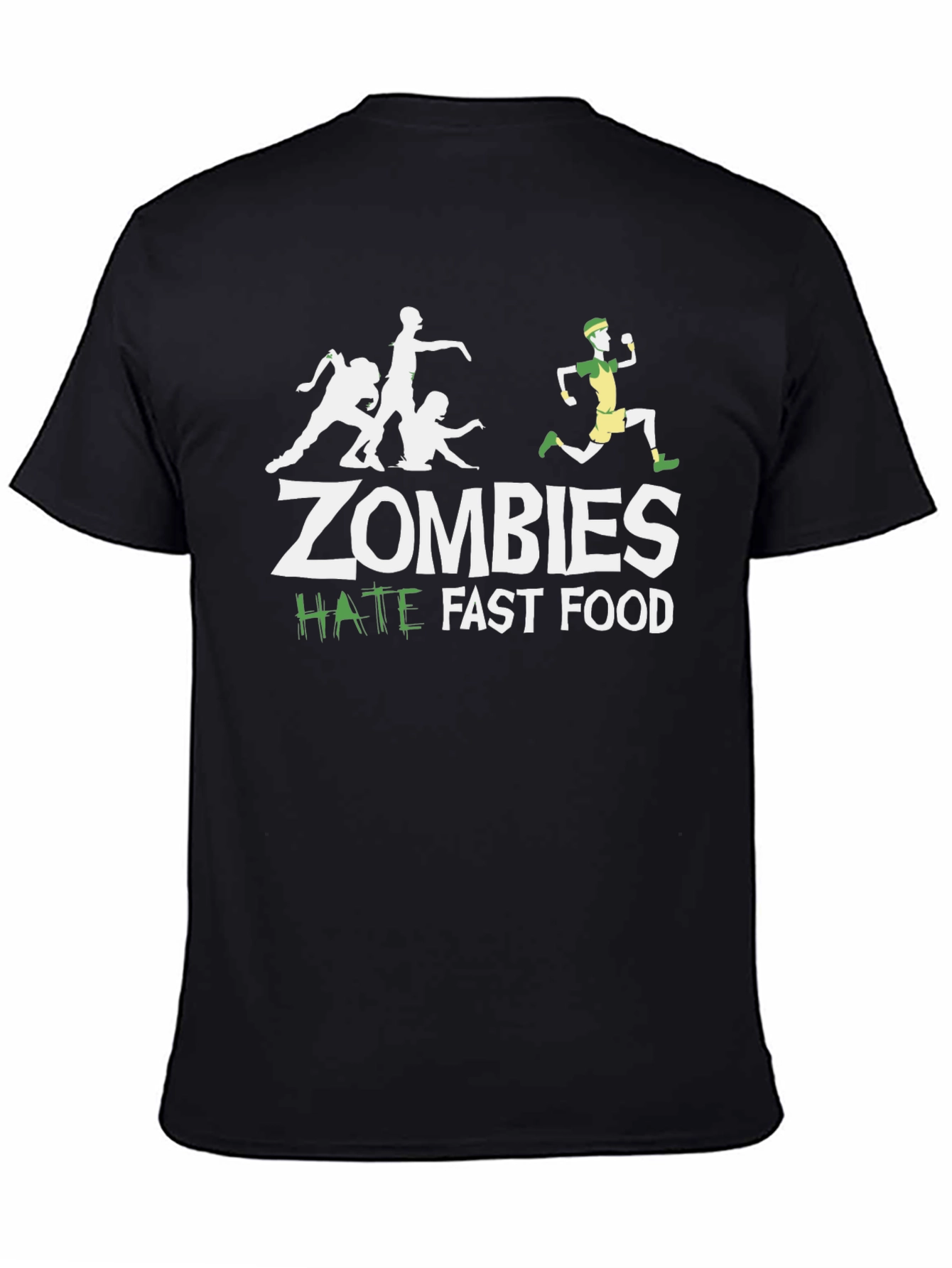 Zombies Hate Fast Food Graphic Tee