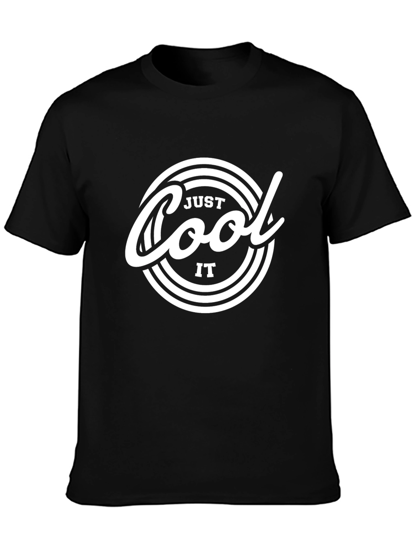 Just Cool It T-Shirt - Black Graphic Tee