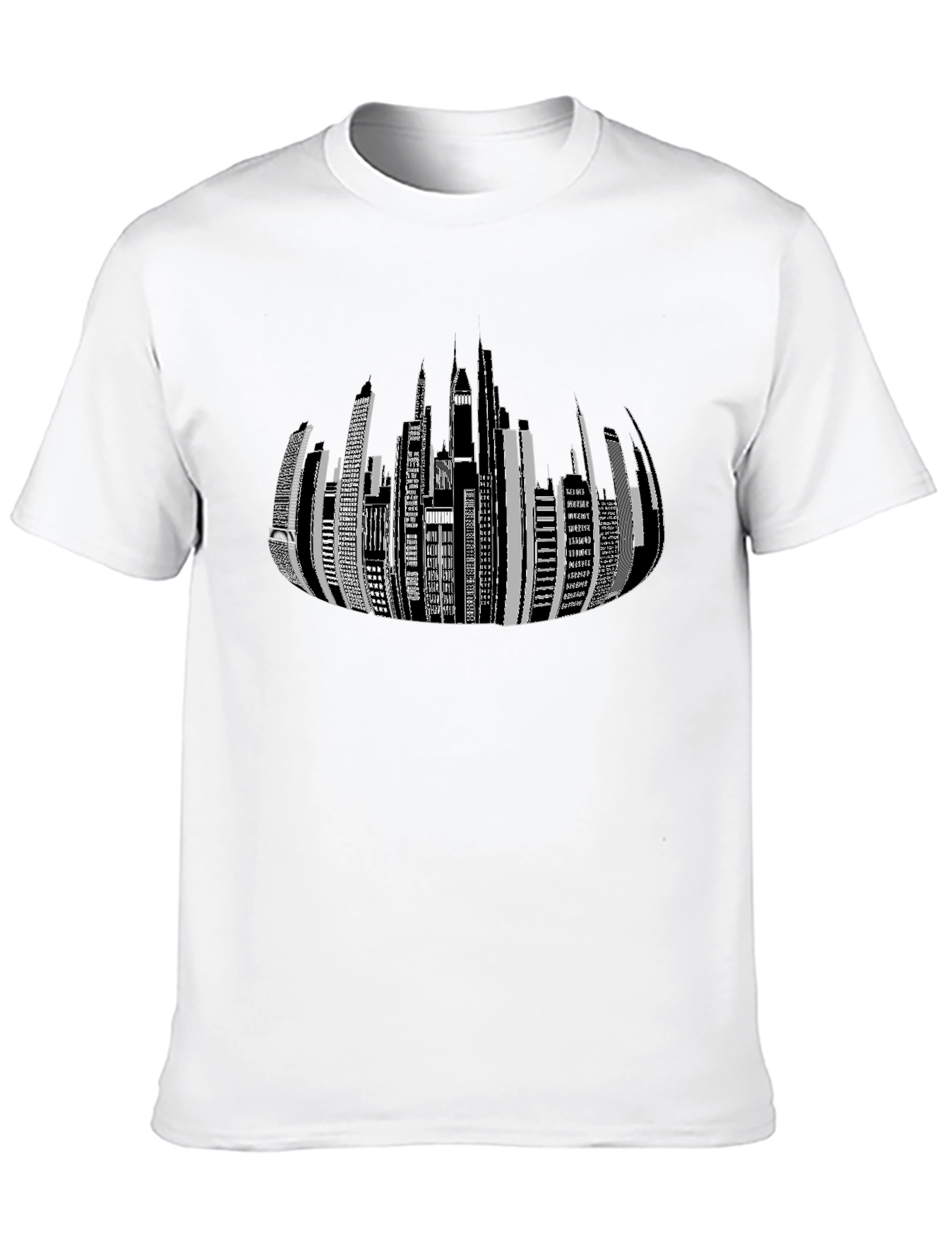 Modern Cityscape Graphic Tee - Stylish Urban Design