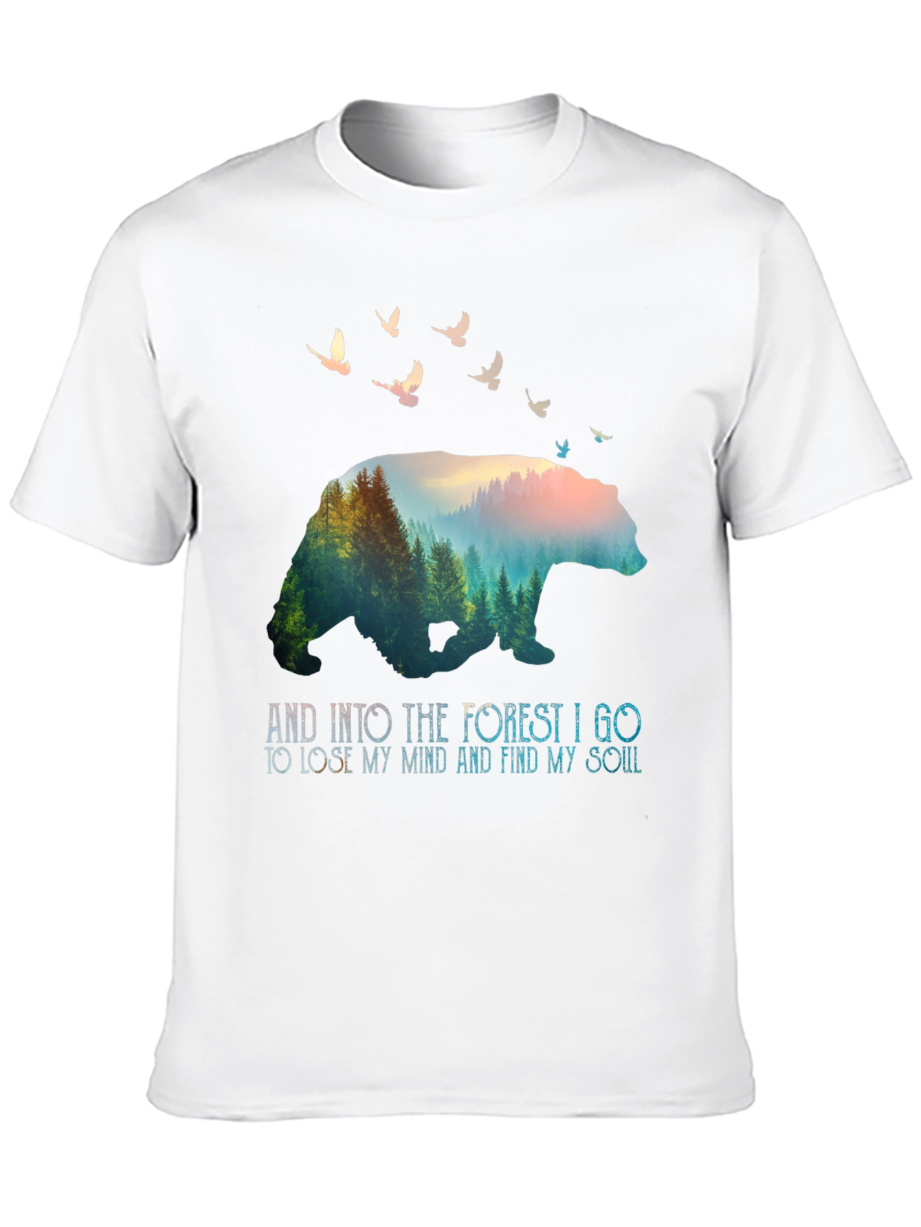 Nature Bear Graphic Tee - Find Your Soul