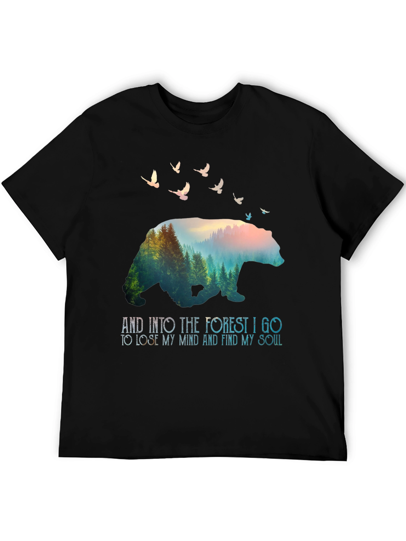 Nature Bear Graphic Tee - Find Your Soul