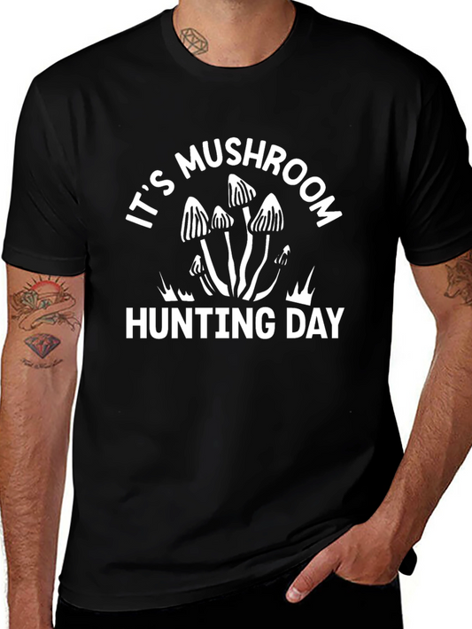 Mushroom Hunting Day Graphic Tee
