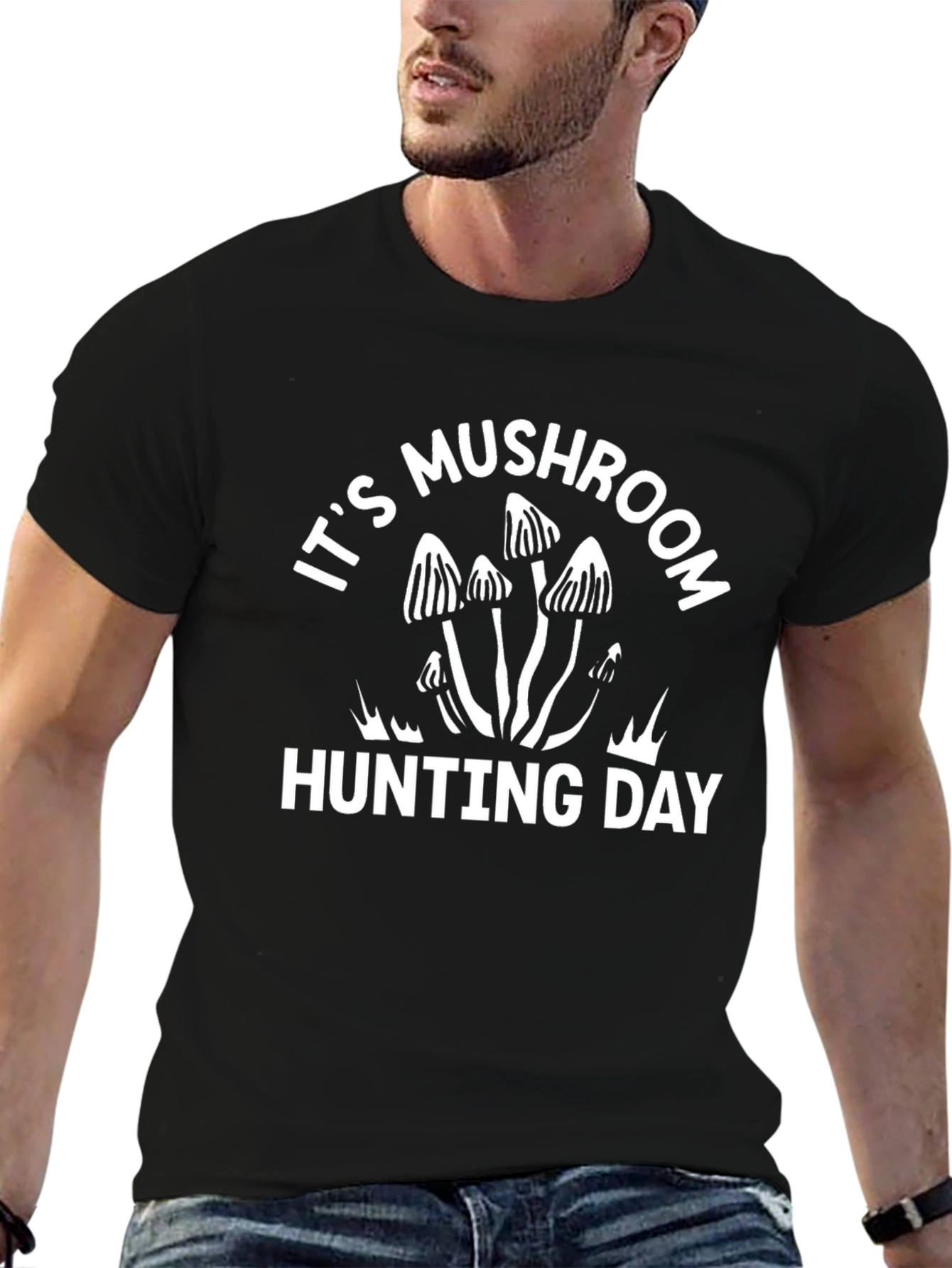 Mushroom Hunting Day Graphic Tee