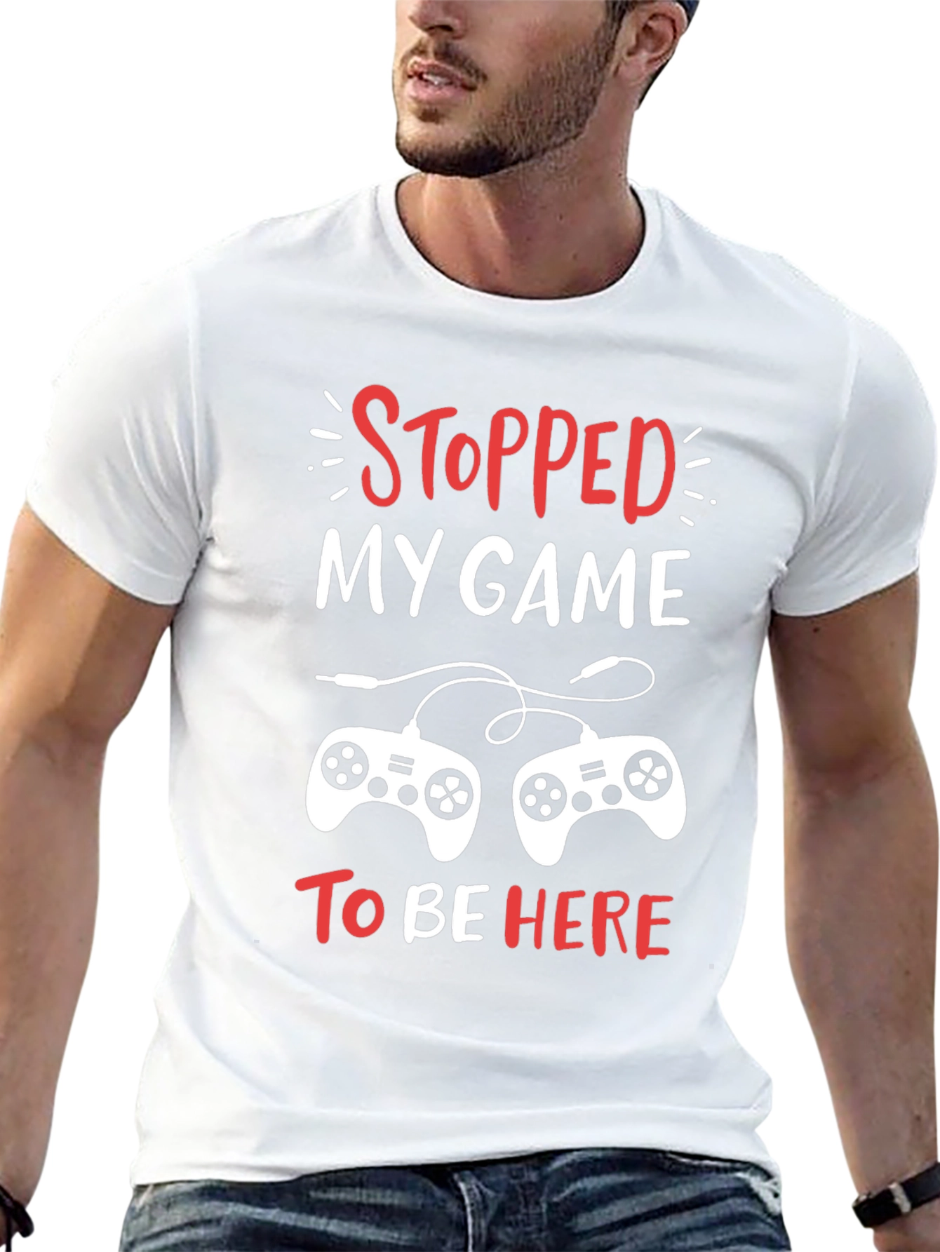 Stopped My Game Funny Gamer T-Shirt
