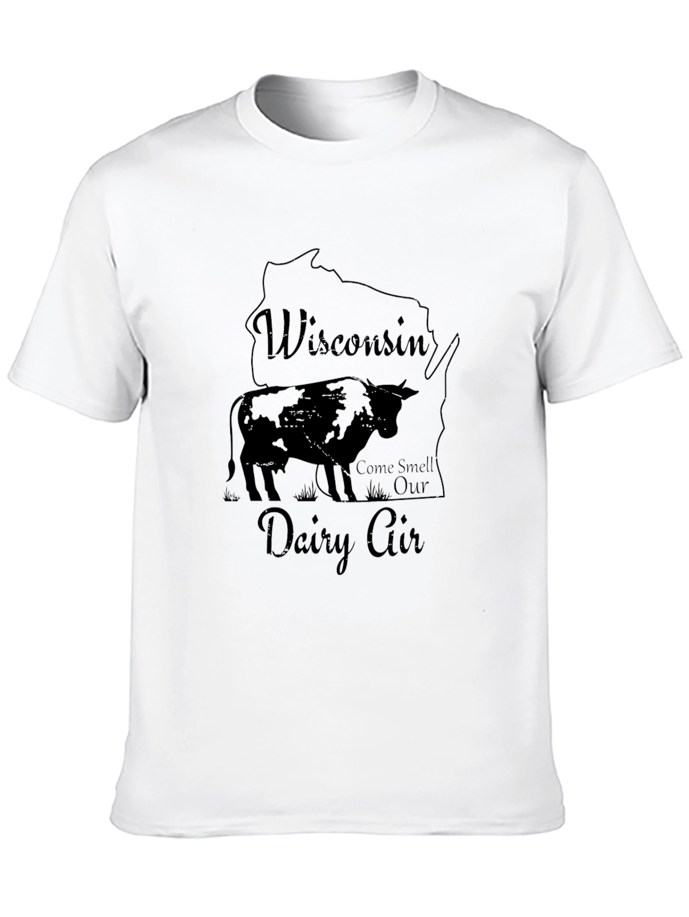 Wisconsin Dairy Air T-Shirt - Unisex Black Tee