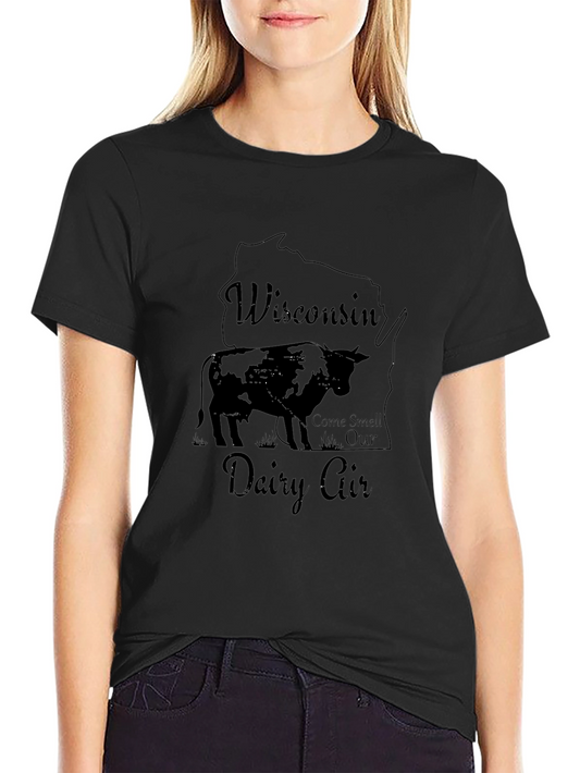 Wisconsin Dairy Air T-Shirt - Unisex Black Tee