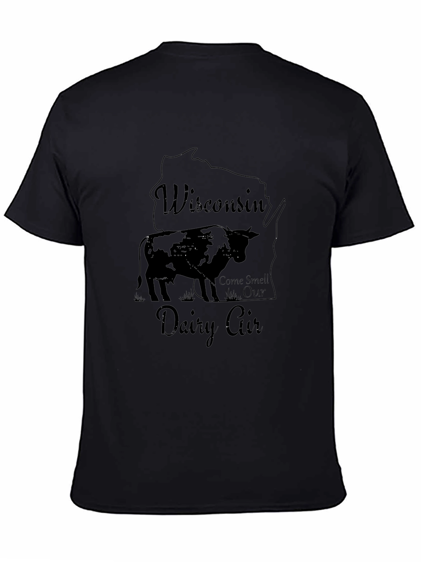 Wisconsin Dairy Air T-Shirt - Unisex Black Tee