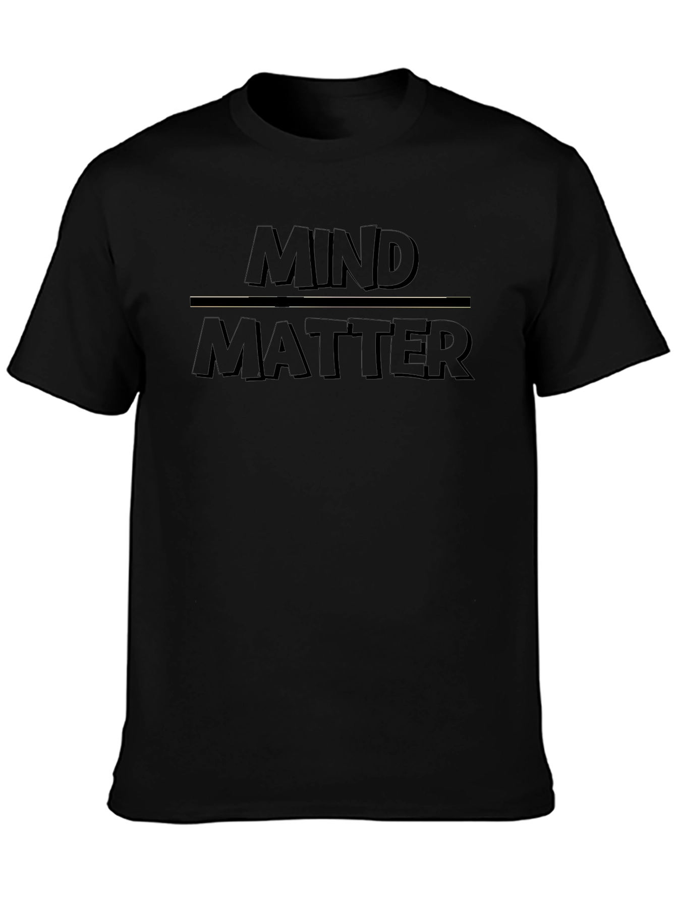 Mind Over Matter Black Graphic Tee