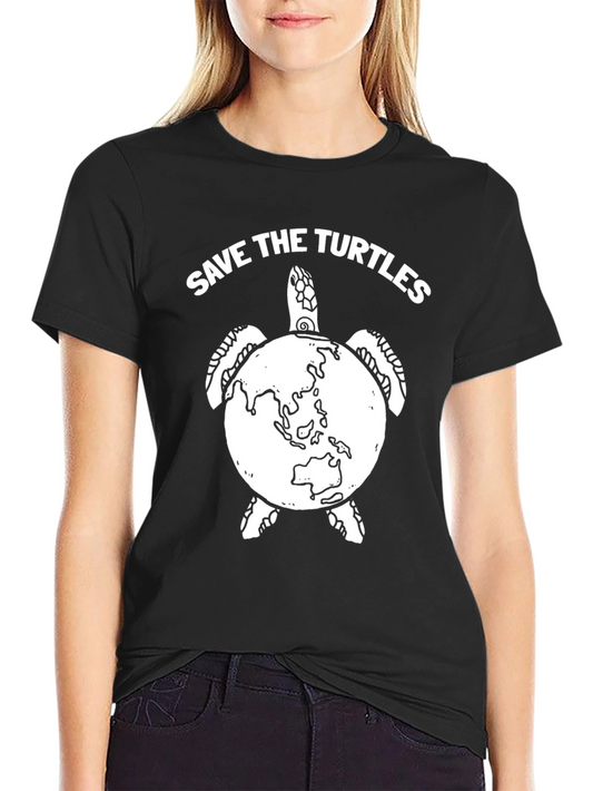 Save the Turtles T-Shirt - Earth Turtle Design