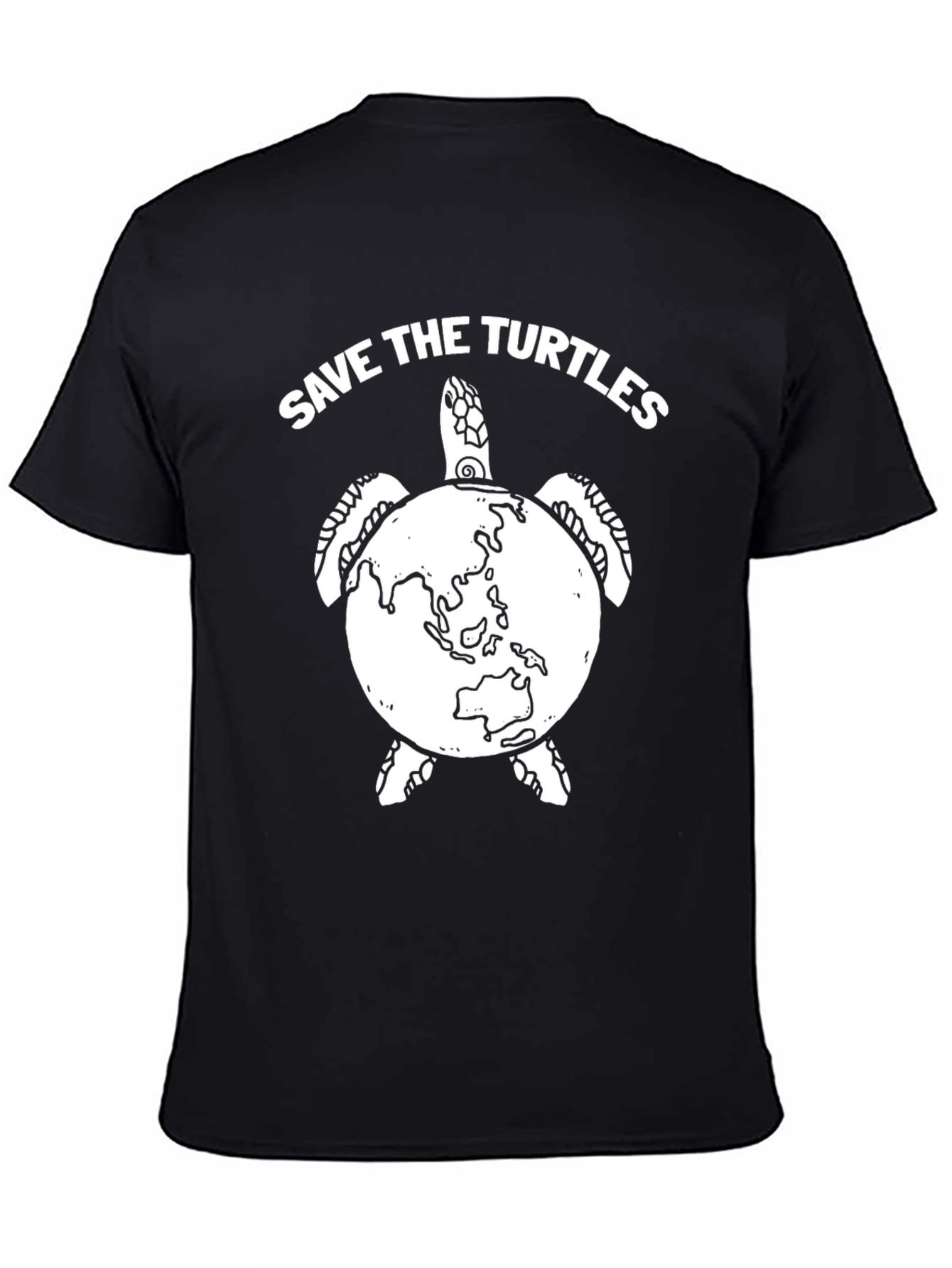 Save the Turtles T-Shirt - Earth Turtle Design