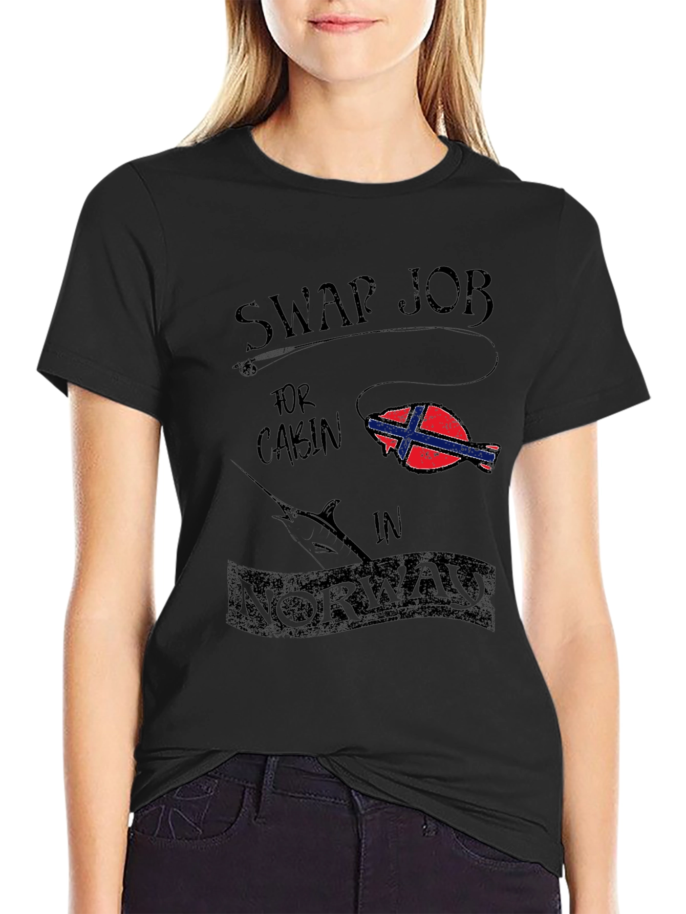 Swap Job For Cabin Norway T-Shirt