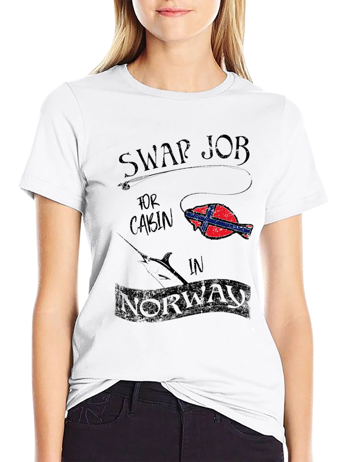 Swap Job For Cabin Norway T-Shirt