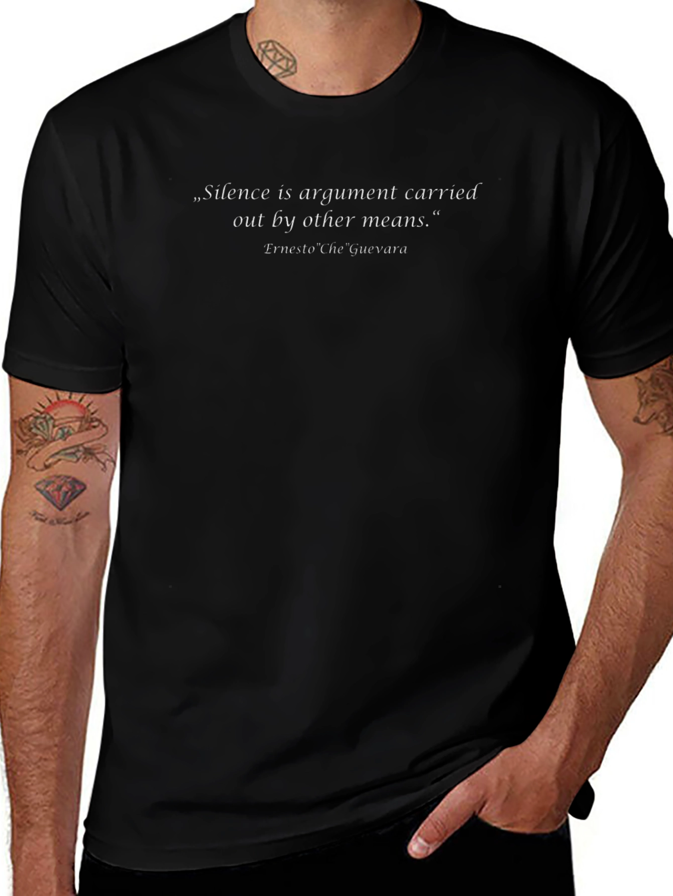 Silence is Argument Tee - Ernesto Che Guevara Quote