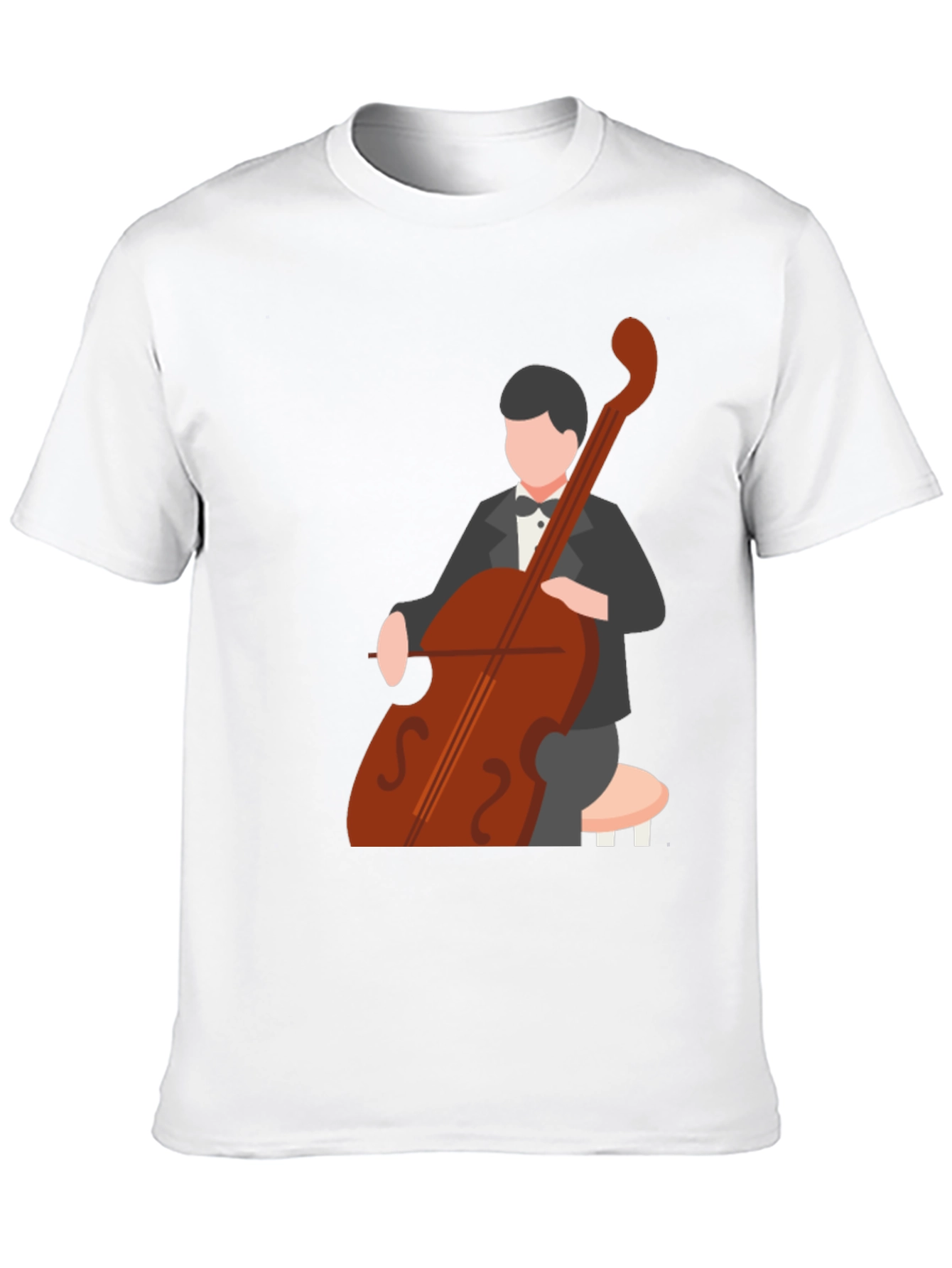 Cello Player Graphic Tee - Musician T-Shirt