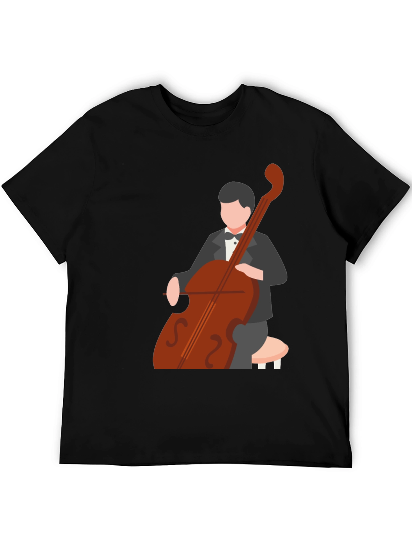 Cello Player Graphic Tee - Musician T-Shirt