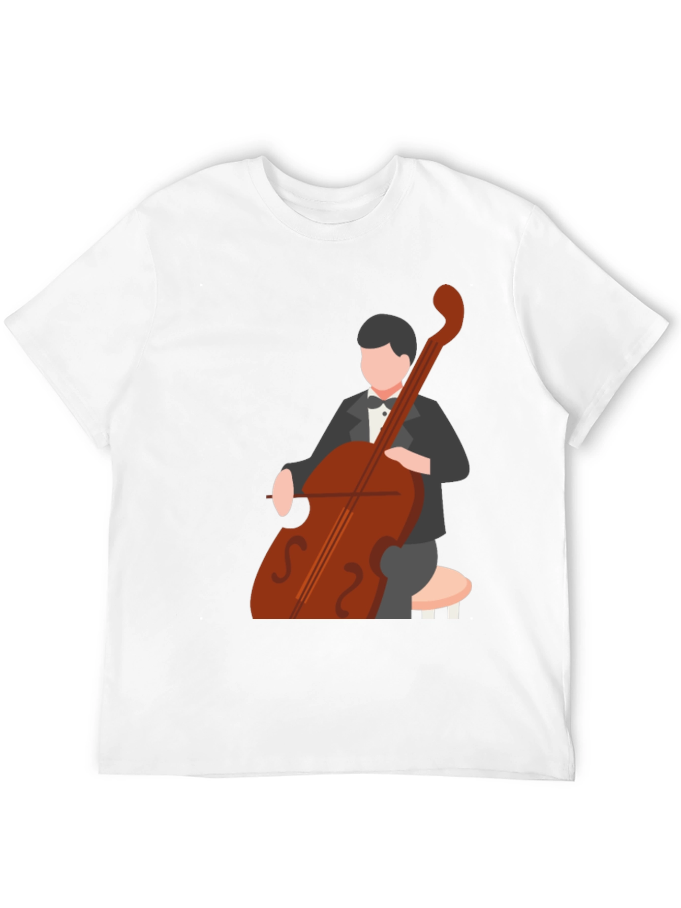 Cello Player Graphic Tee - Musician T-Shirt