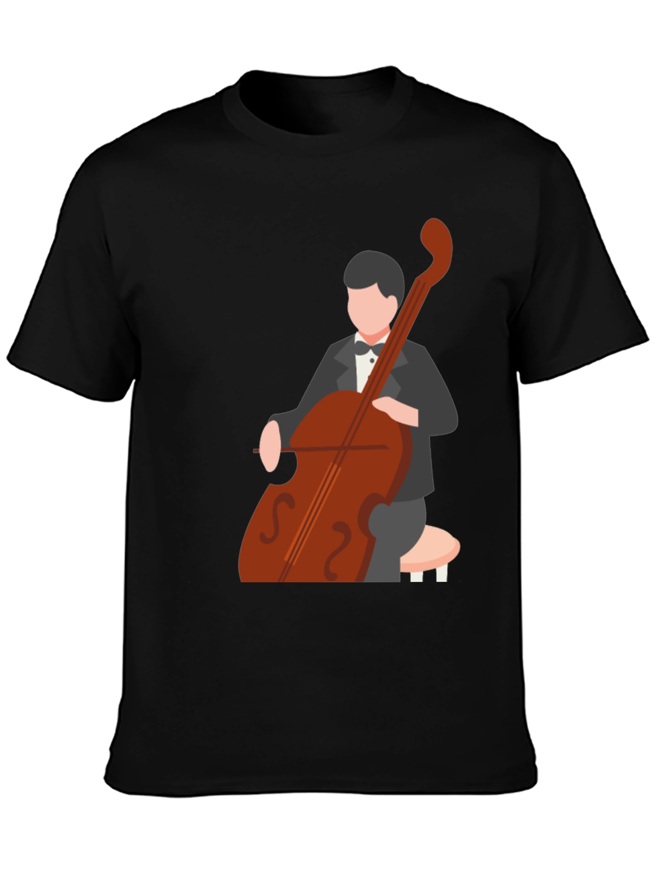 Cello Player Graphic Tee - Musician T-Shirt
