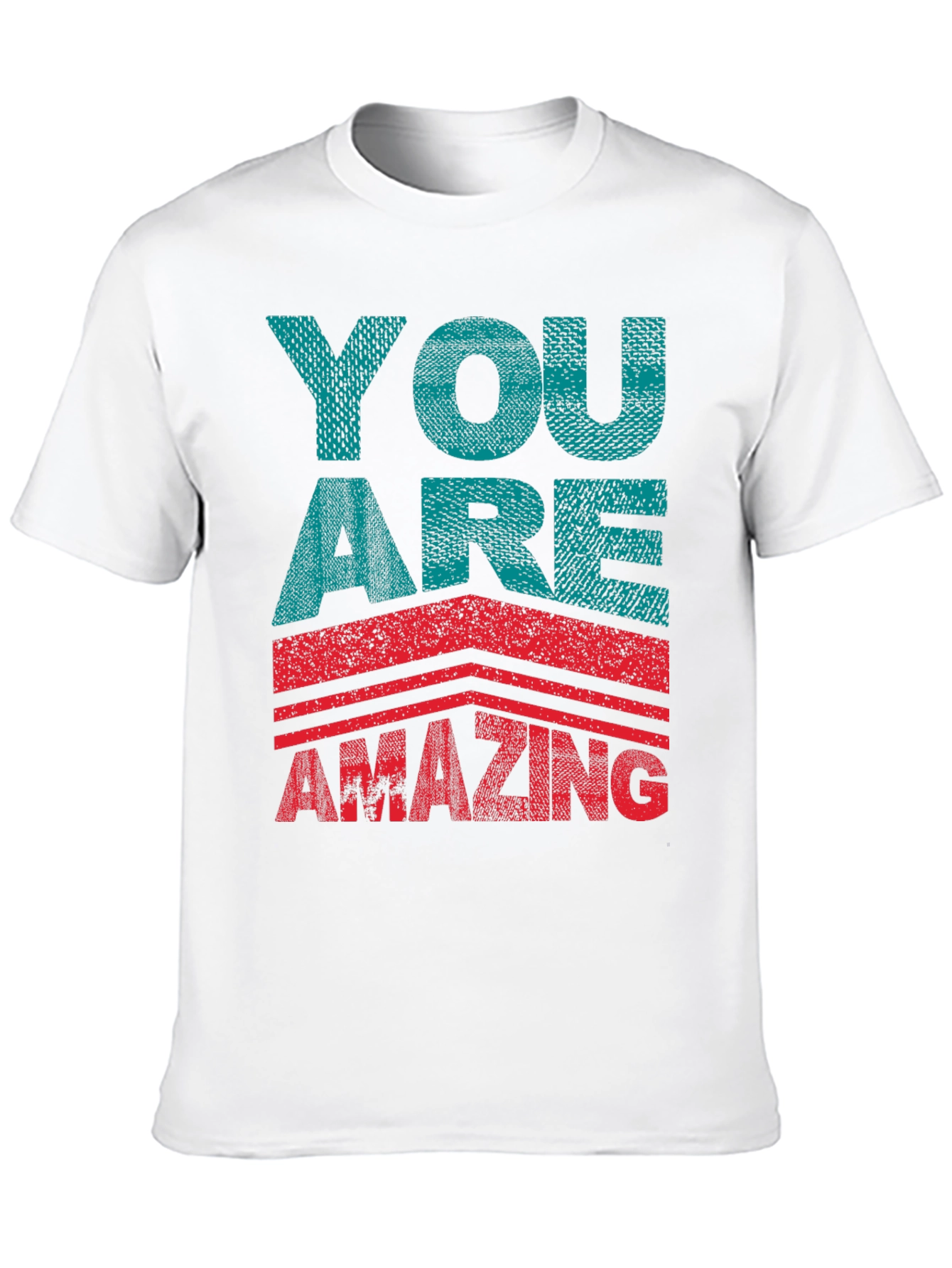 You Are Amazing Graphic Print Black T-Shirt