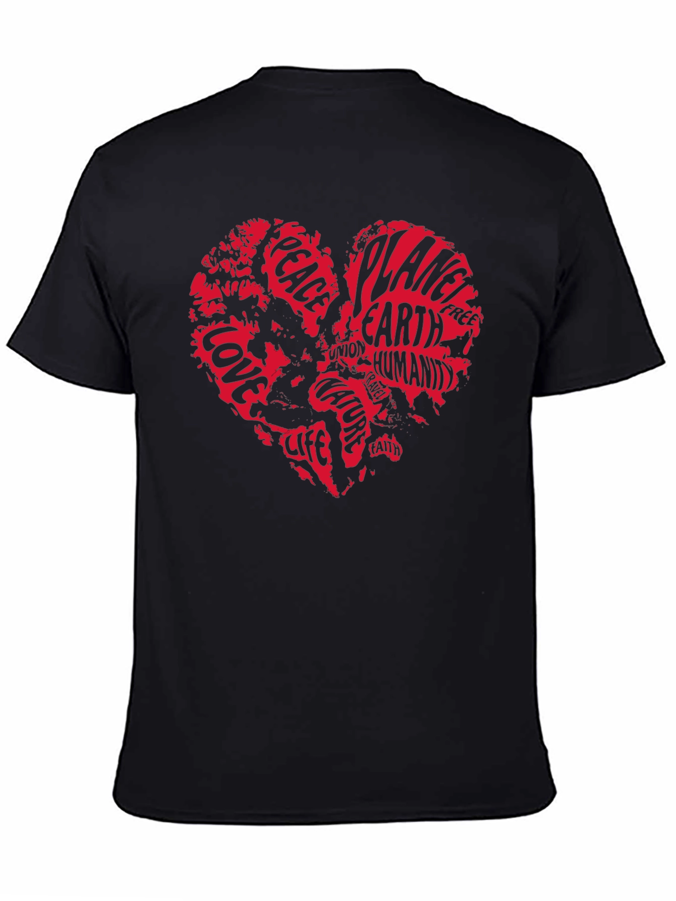 Love Earth Tee - Planet Peace Heart Graphic T-Shirt