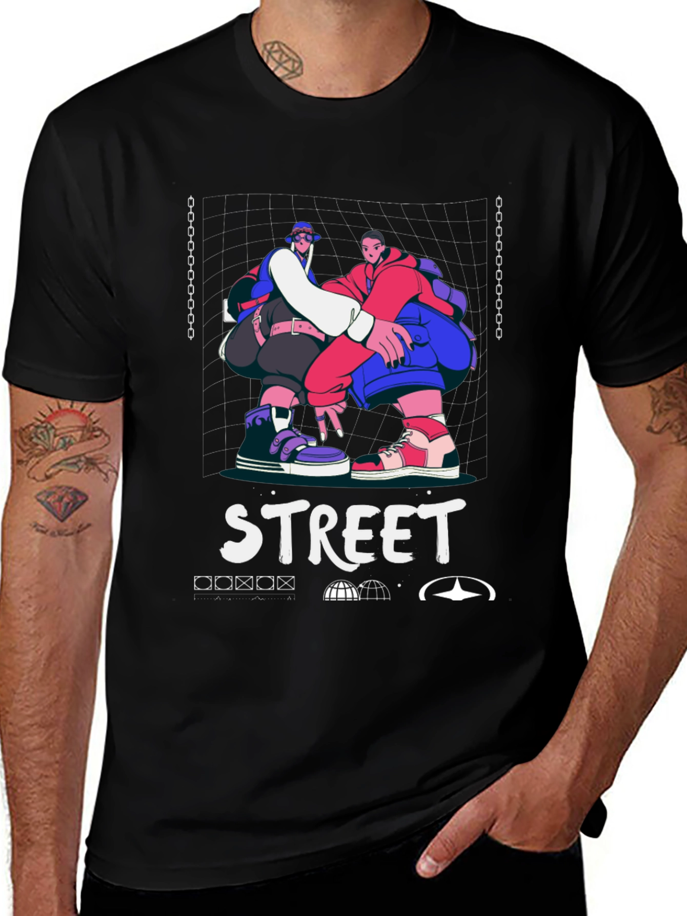 Street Style Graphic Print T-Shirt