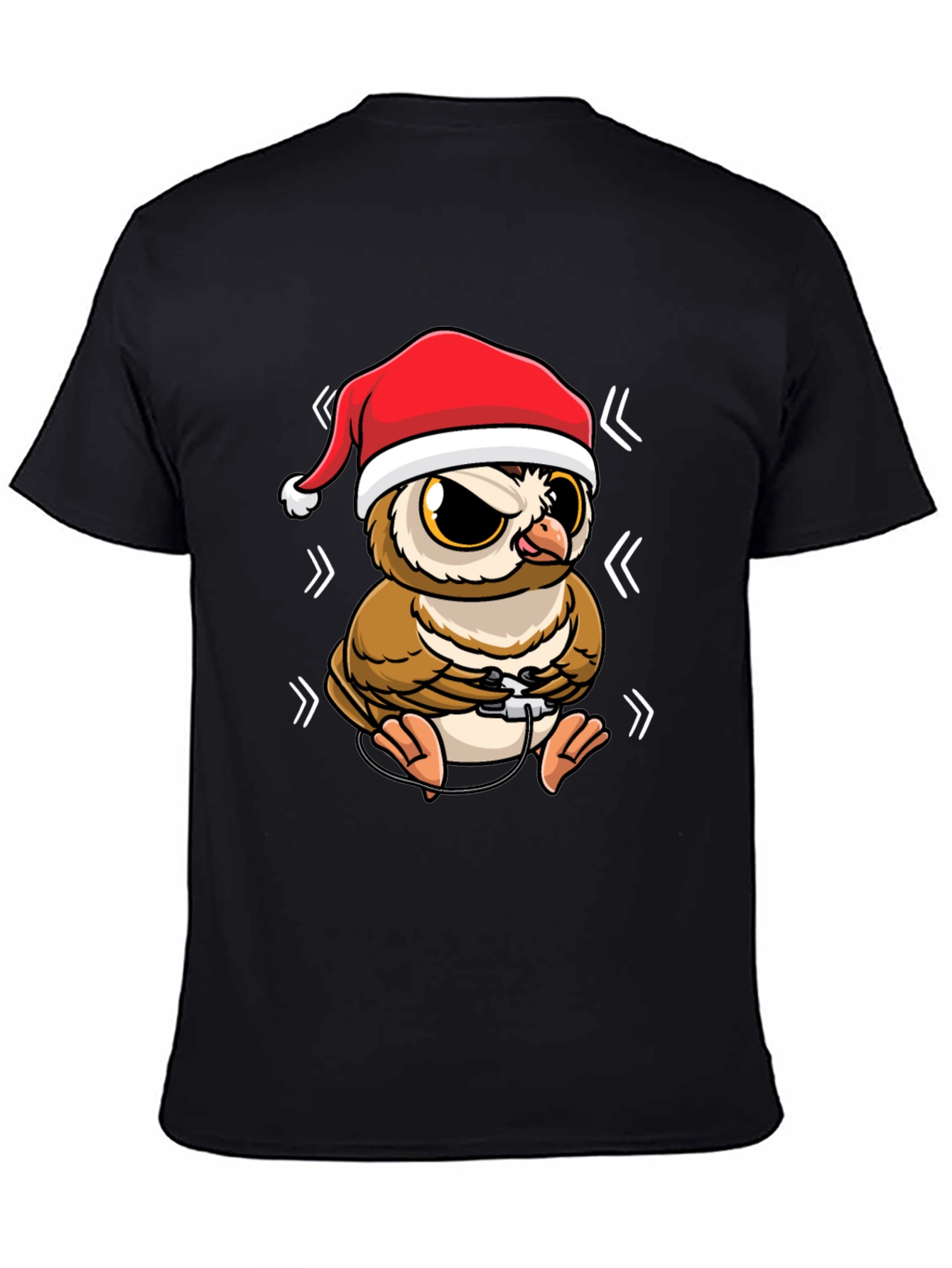 Gamer Owl Christmas T-Shirt - Holiday Fun