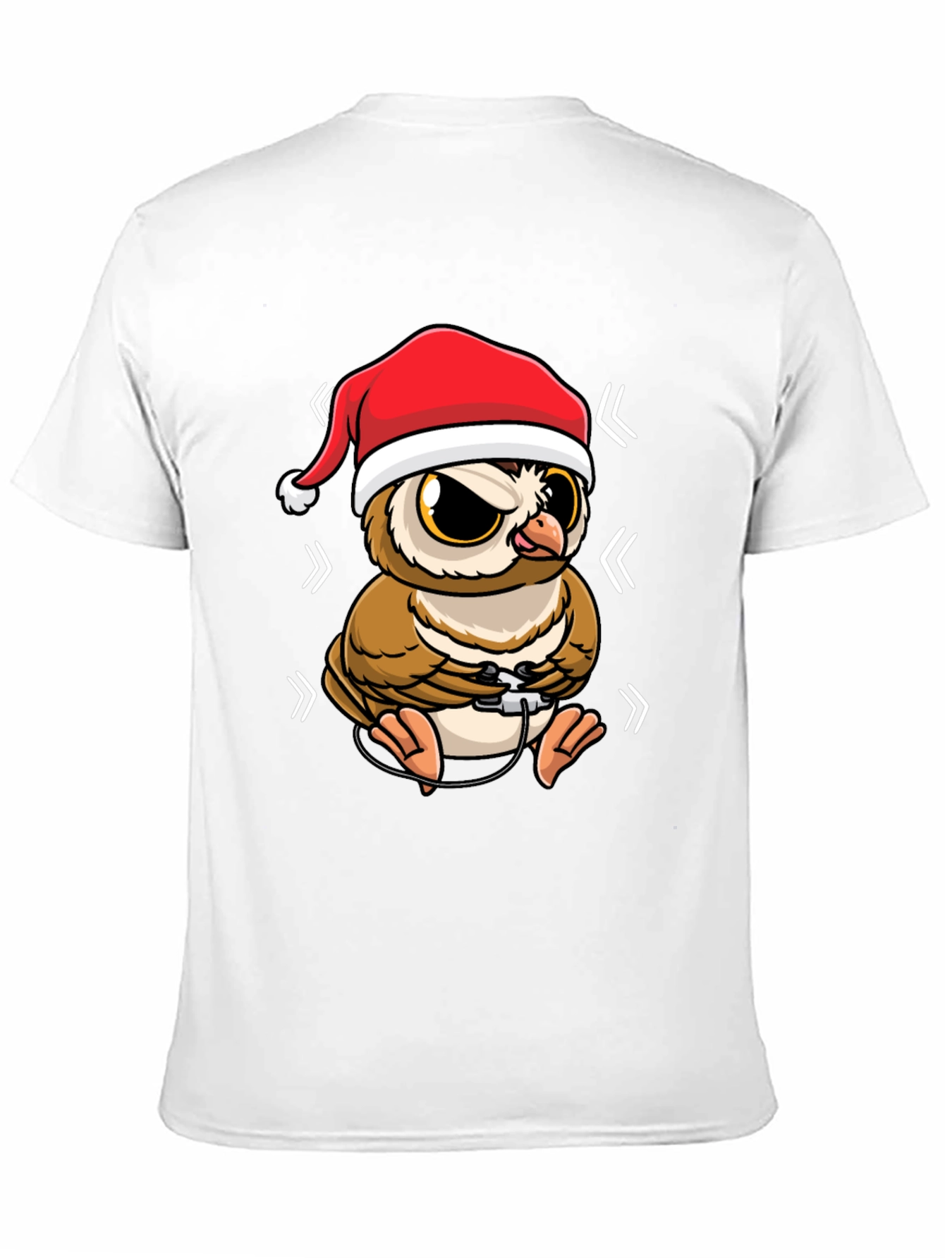 Gamer Owl Christmas T-Shirt - Holiday Fun