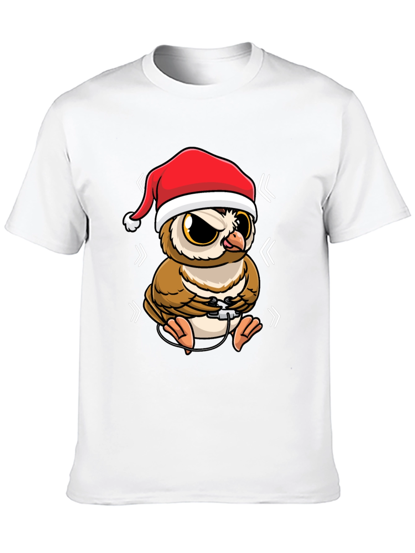 Gamer Owl Christmas T-Shirt - Holiday Fun