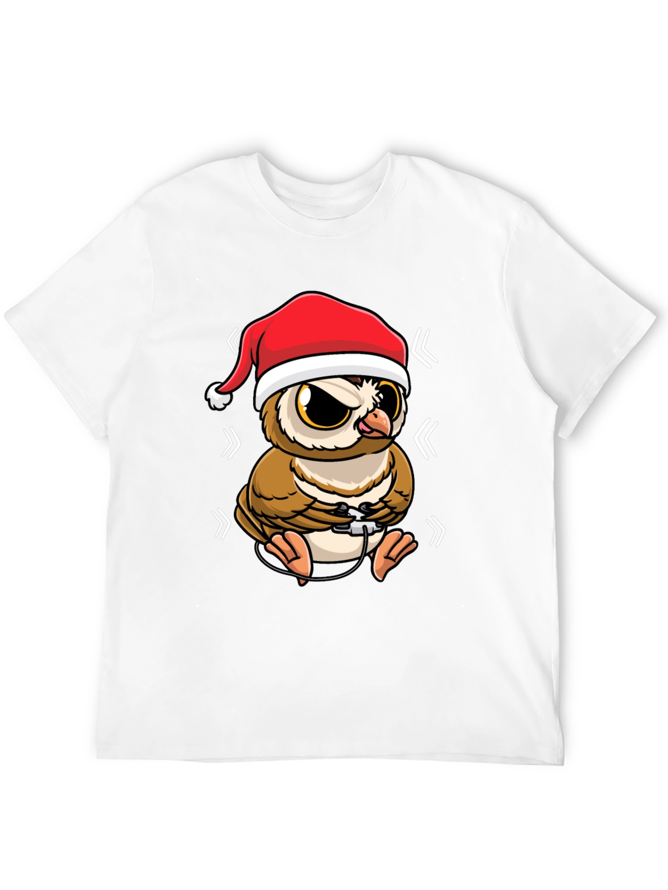 Gamer Owl Christmas T-Shirt - Holiday Fun