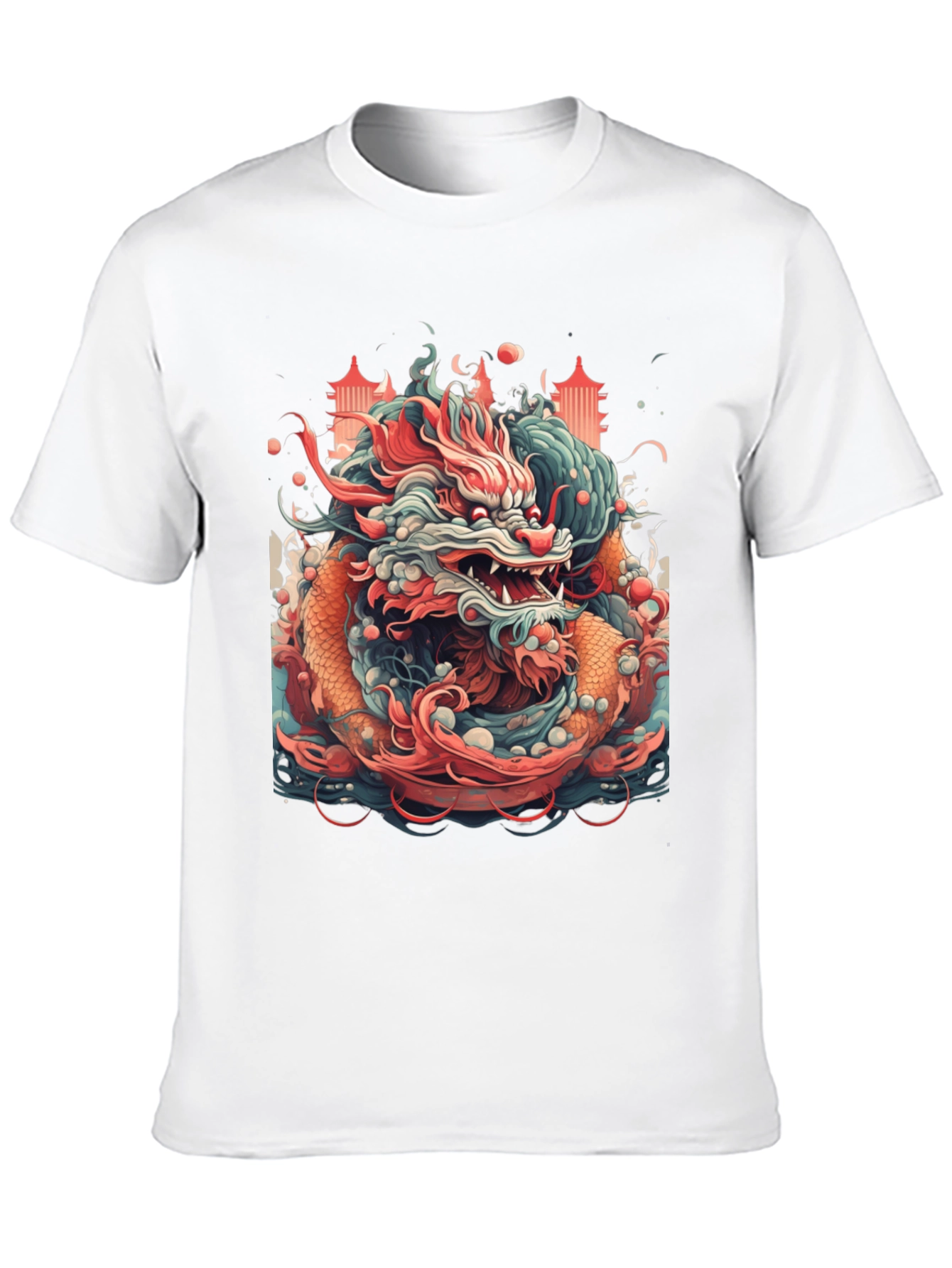 Dragon Graphic T-Shirt - Bold Asian Design