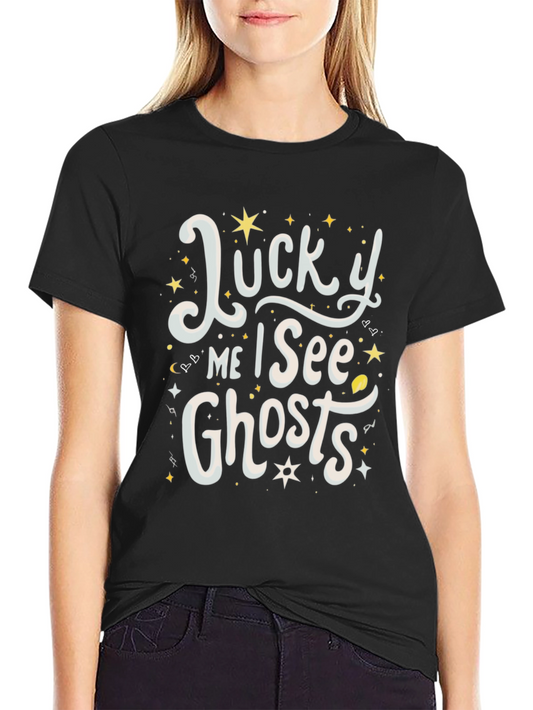 Lucky Me I See Ghosts T-Shirt Graphic Tee