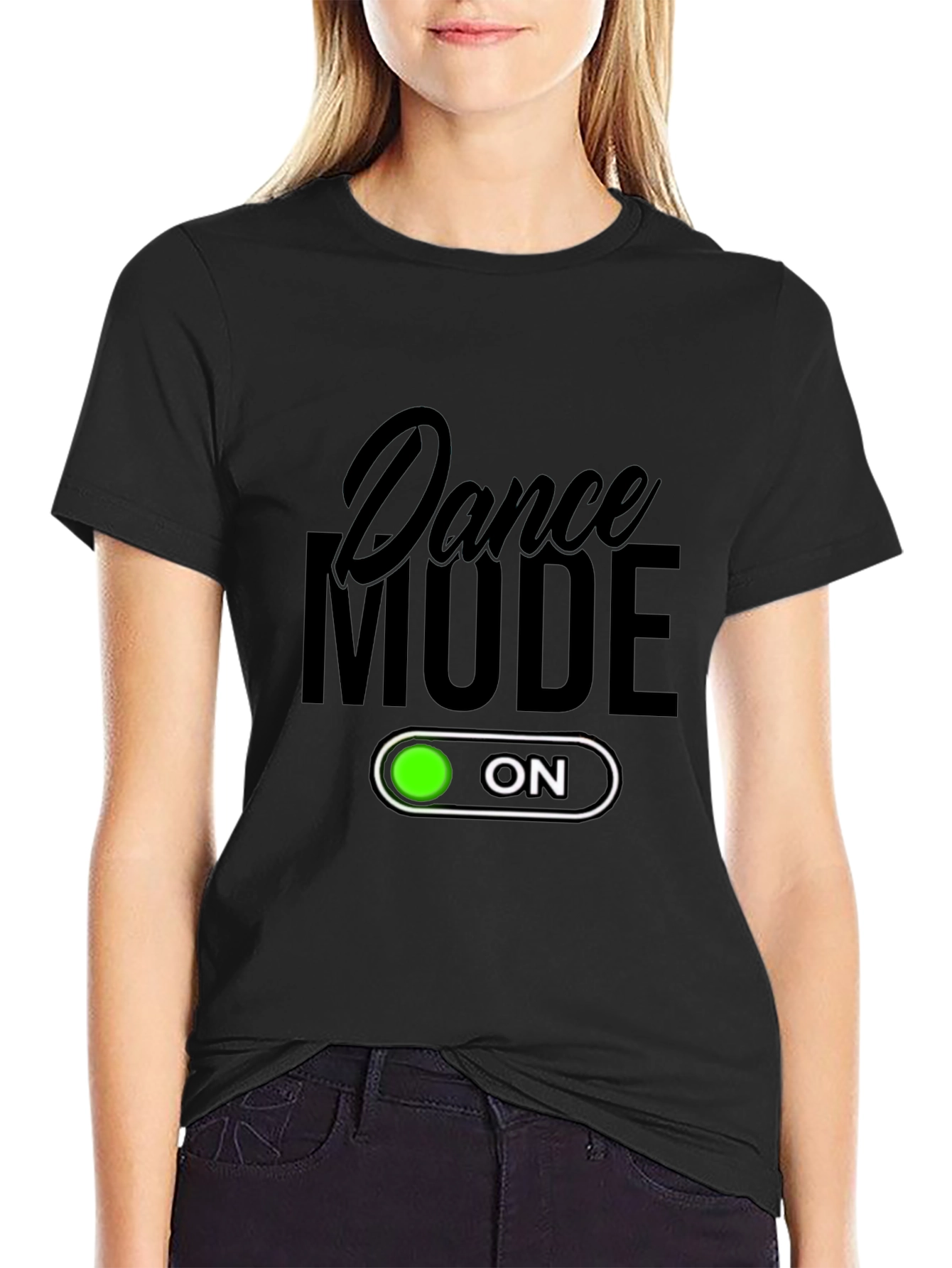 Dance Mode On Black T-Shirt