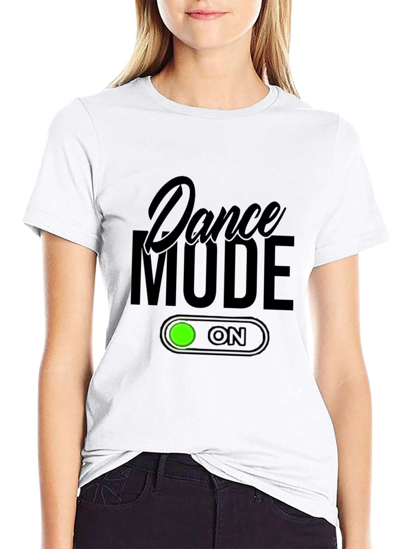 Dance Mode On Black T-Shirt