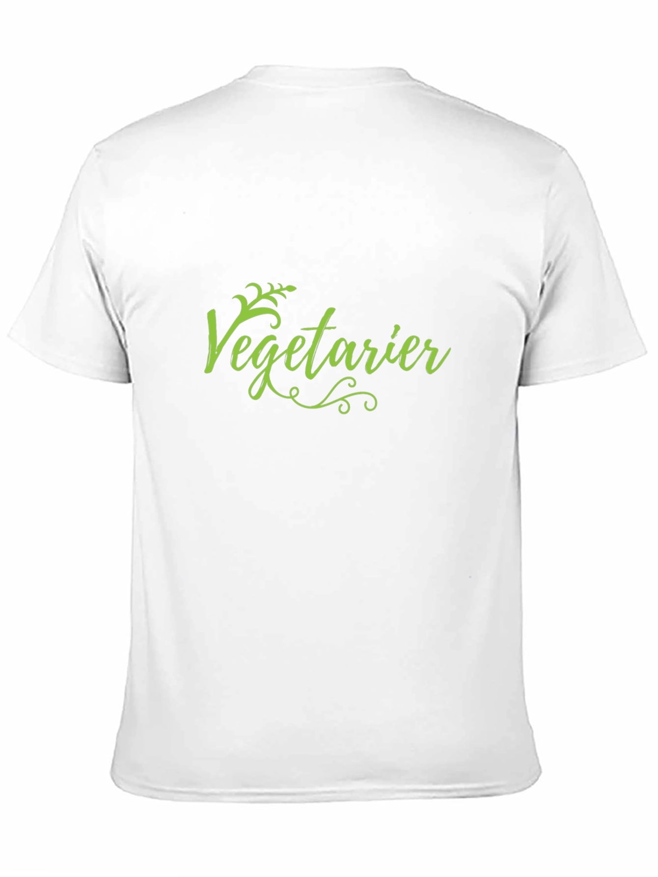 Vegetarier Green Text Black T-Shirt