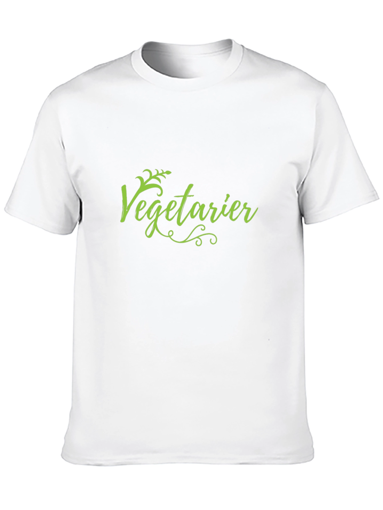 Vegetarier Green Text Black T-Shirt