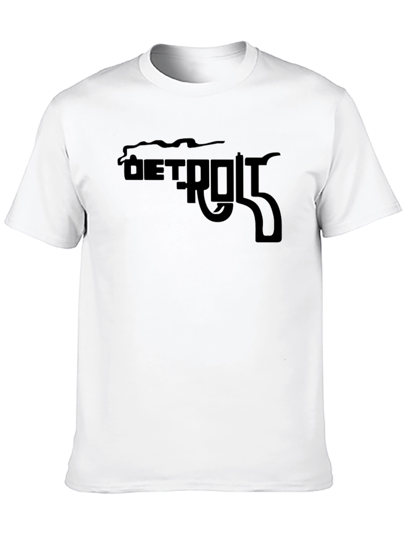 Detroit Gun Graphic Black T-Shirt